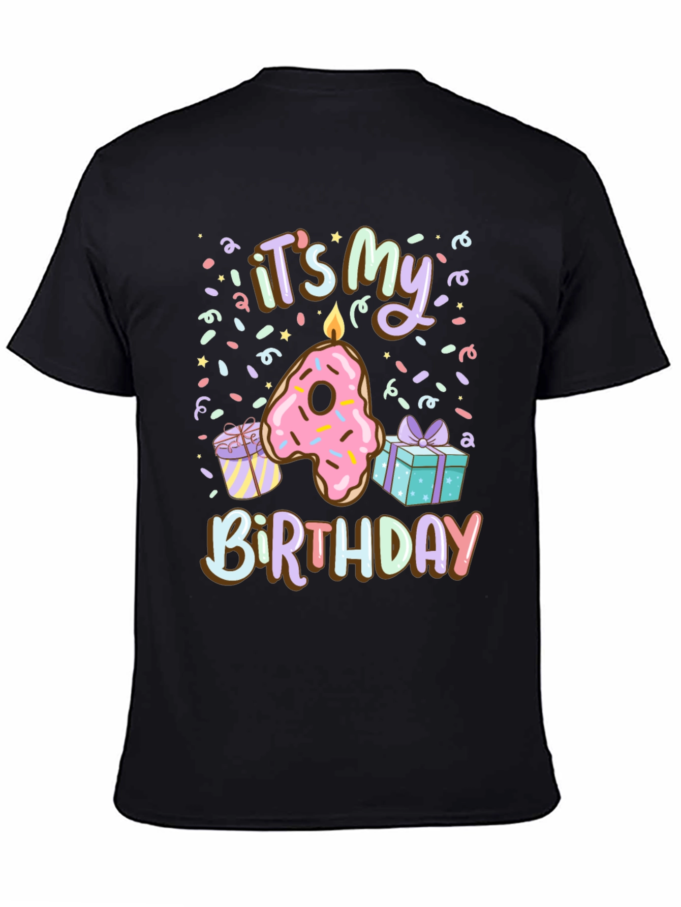 Its My 4th Birthday Donut T-Shirt