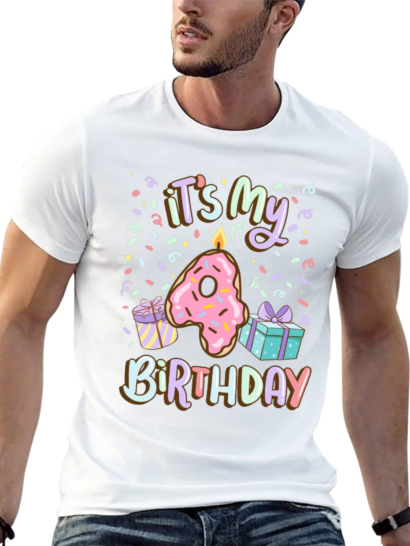 Its My 4th Birthday Donut T-Shirt