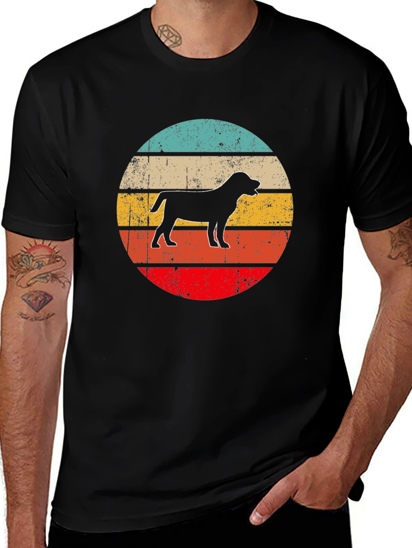 Retro Dog Silhouette T-Shirt