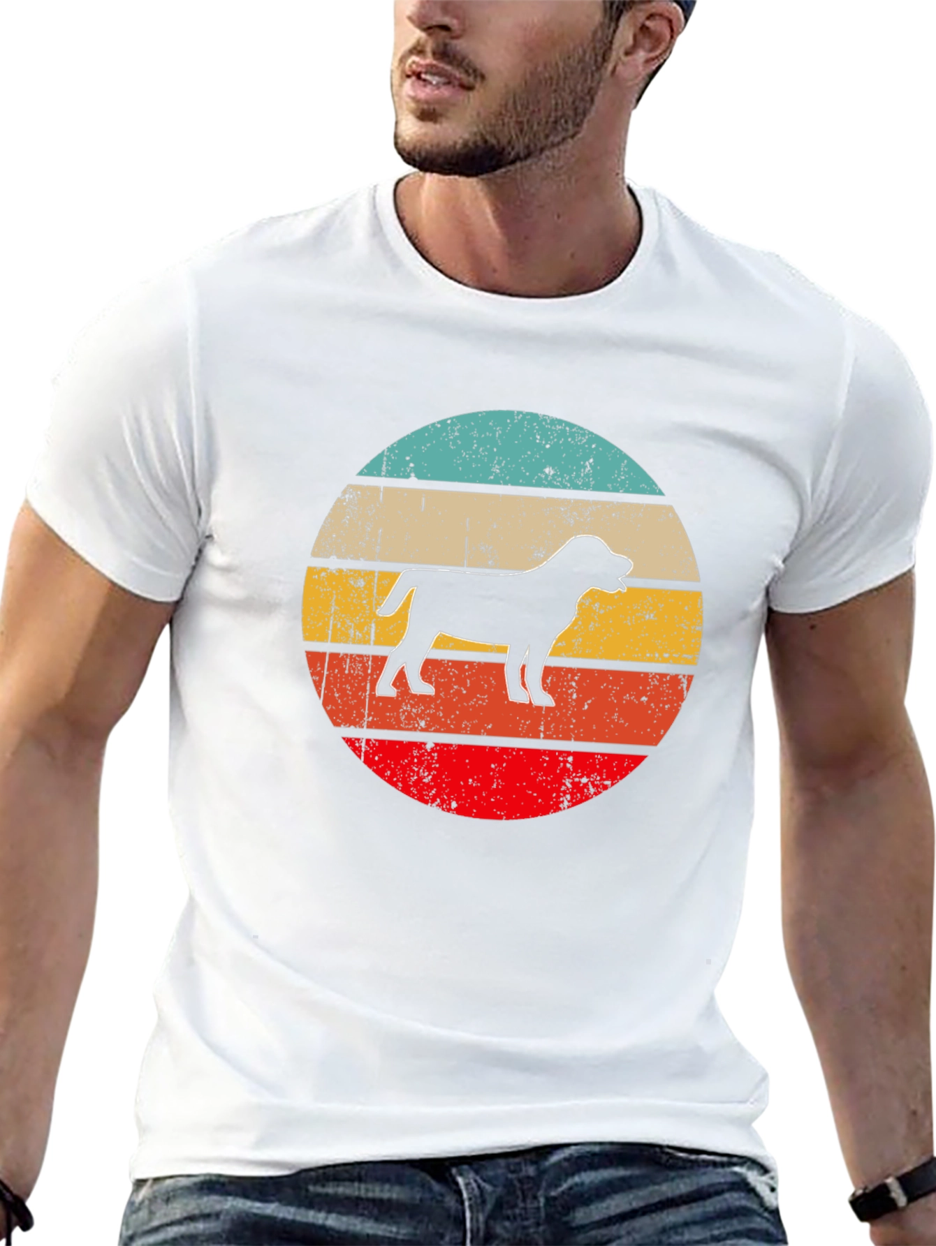 Retro Dog Silhouette T-Shirt