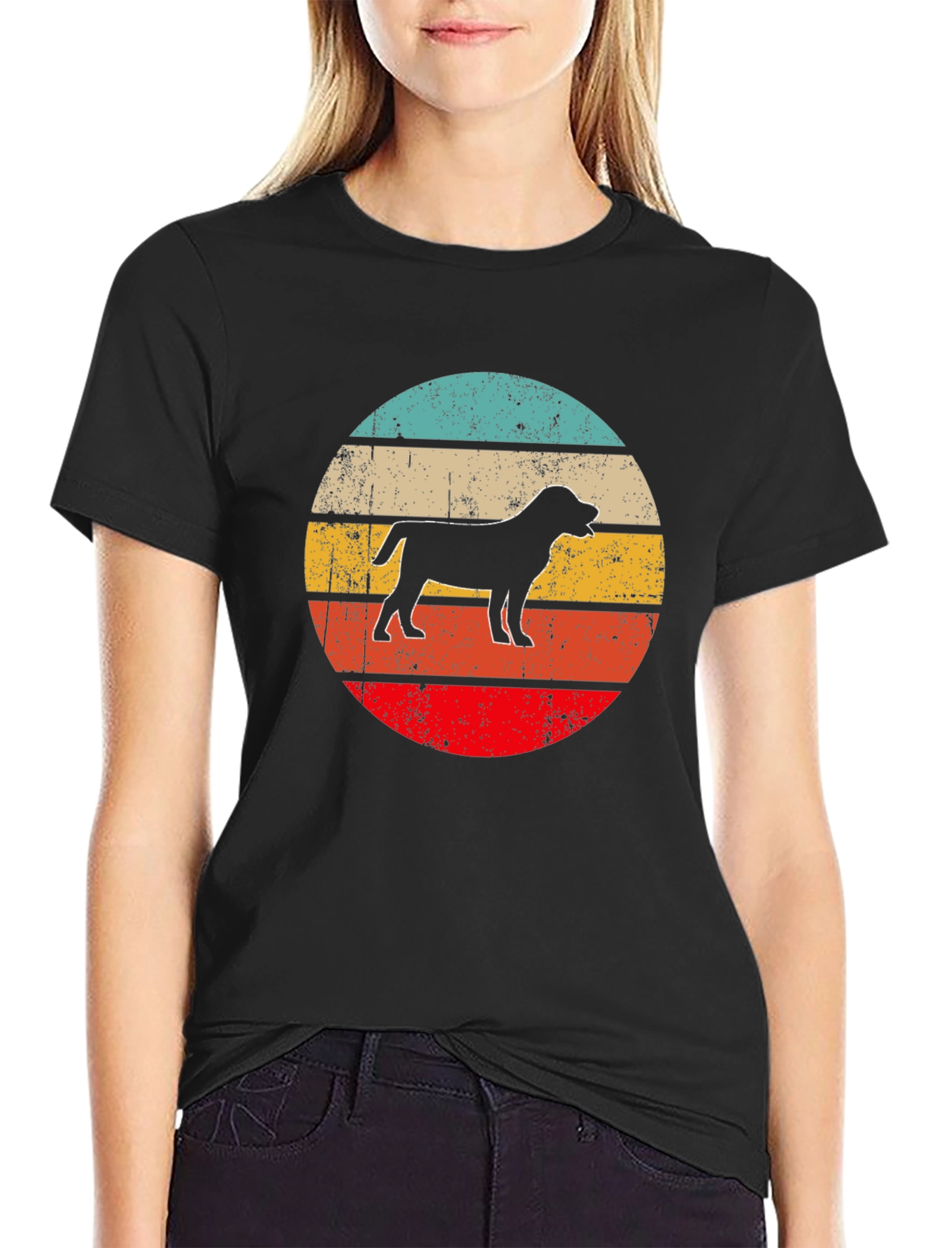 Retro Dog Silhouette T-Shirt