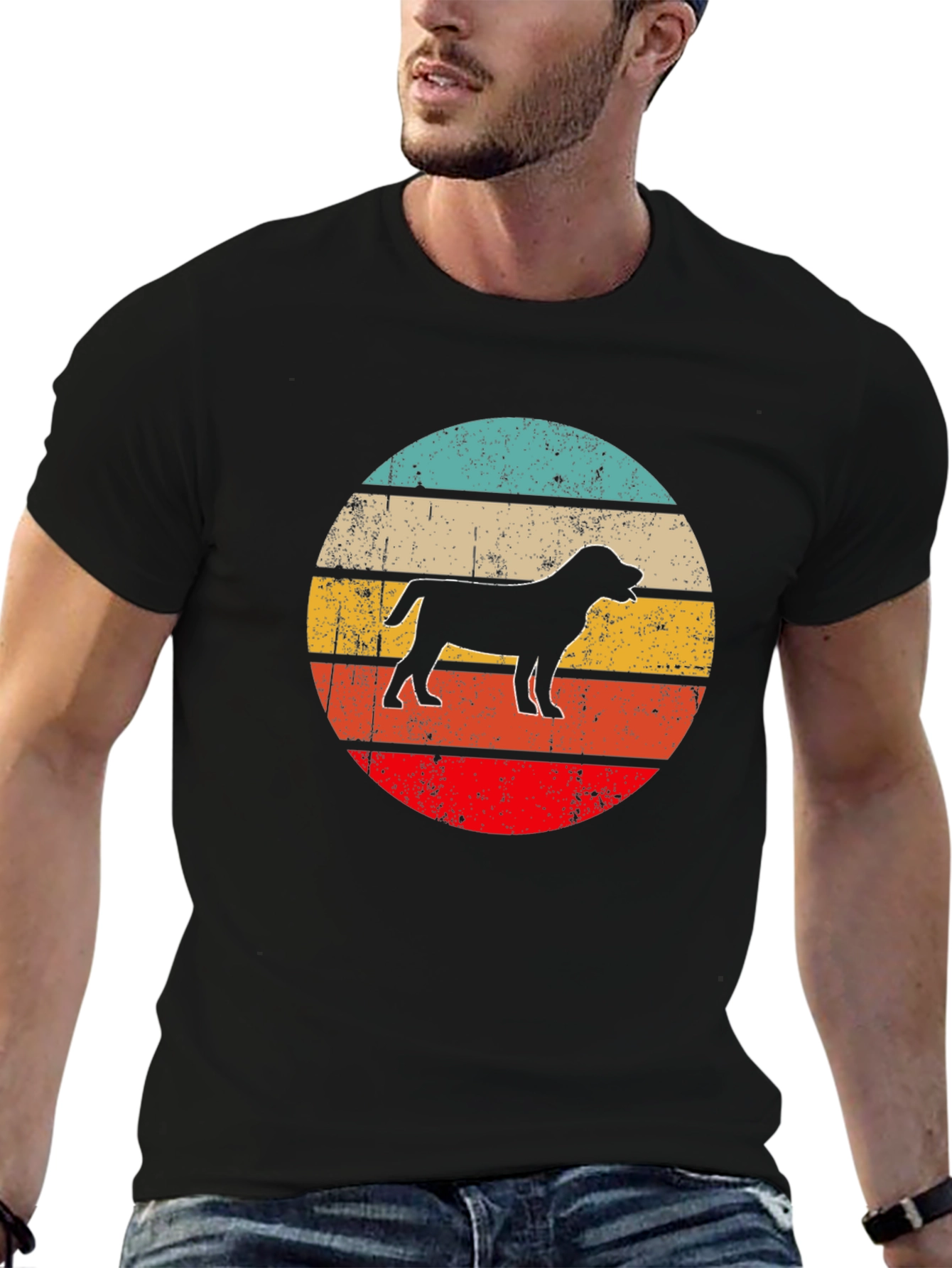 Retro Dog Silhouette T-Shirt