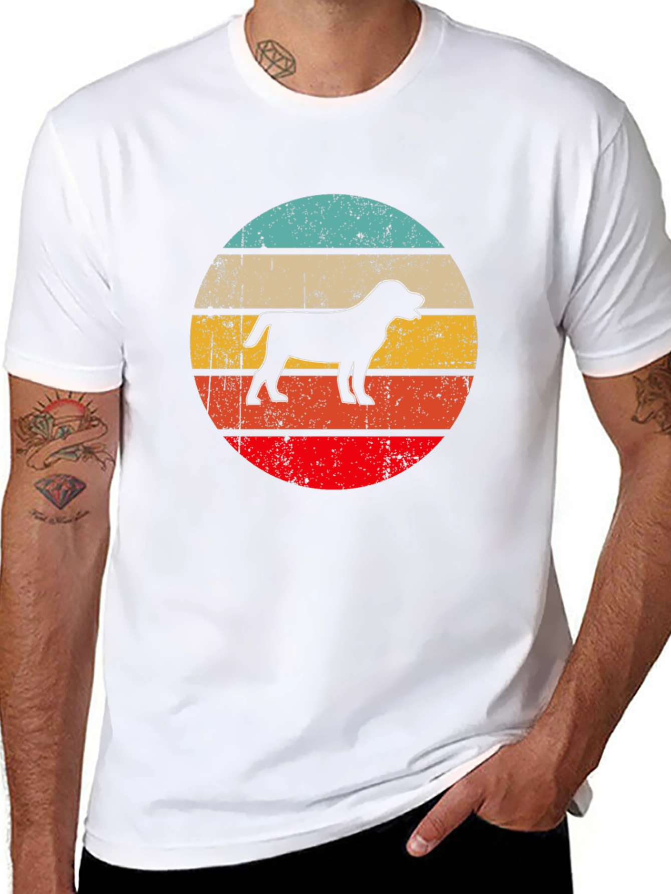Retro Dog Silhouette T-Shirt