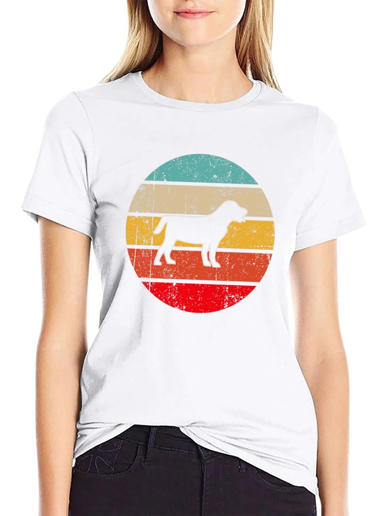 Retro Dog Silhouette T-Shirt