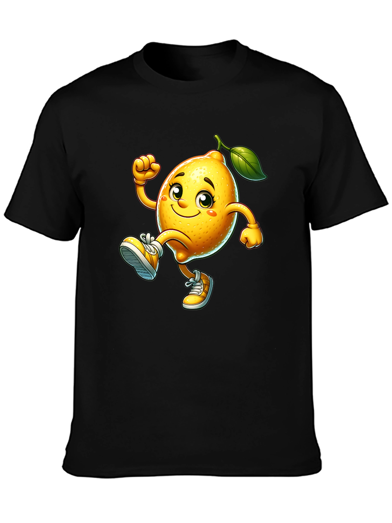 Cartoon Lemon Graphic T-Shirt