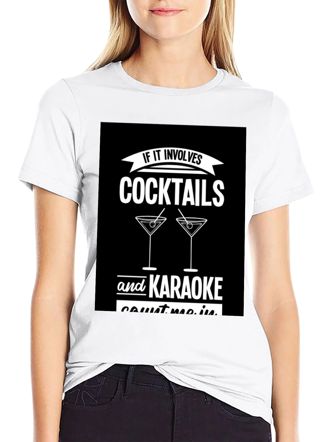 Cocktails & Karaoke T-Shirt - Count Me In!