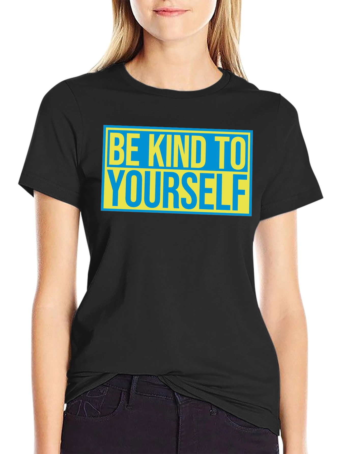 Be Kind To Yourself Graphic Tee - Black