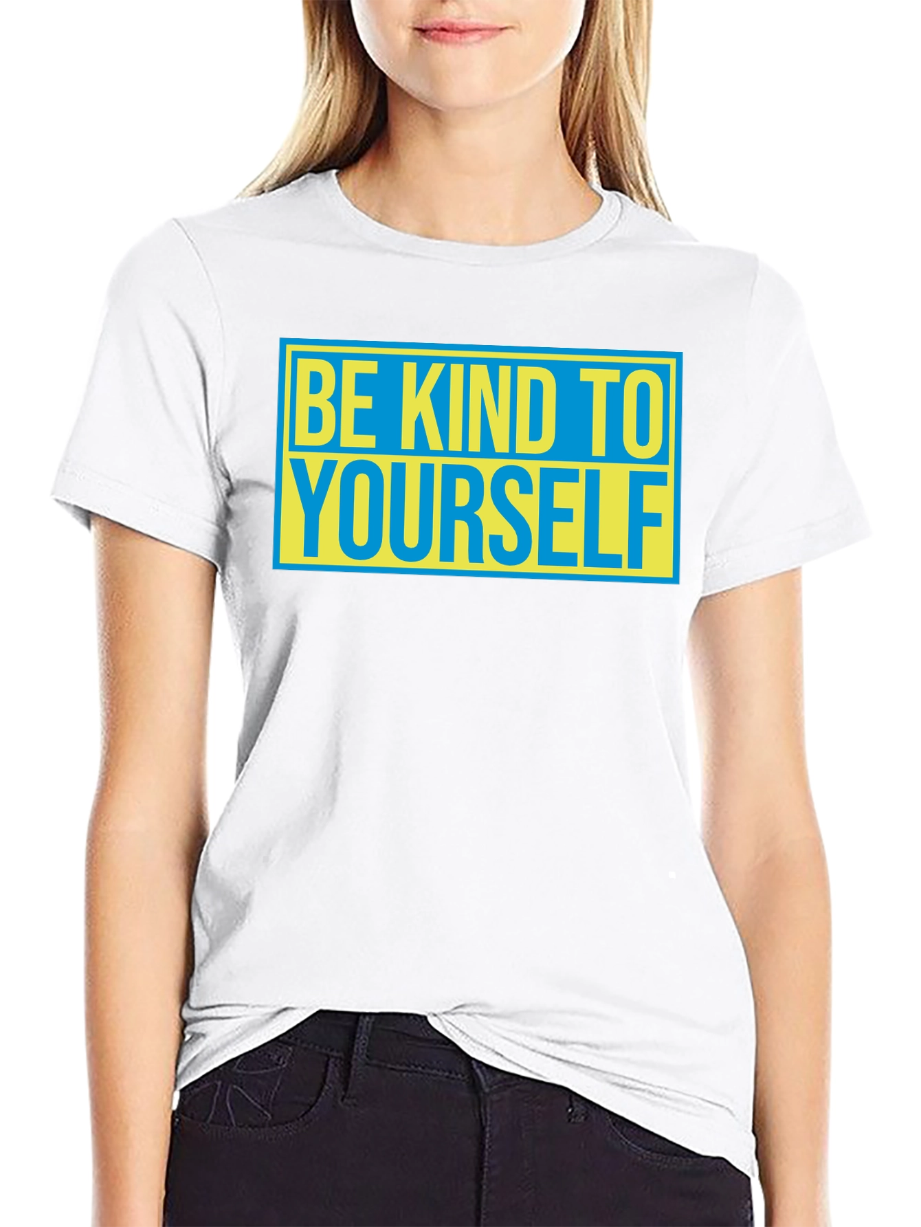 Be Kind To Yourself Graphic Tee - Black
