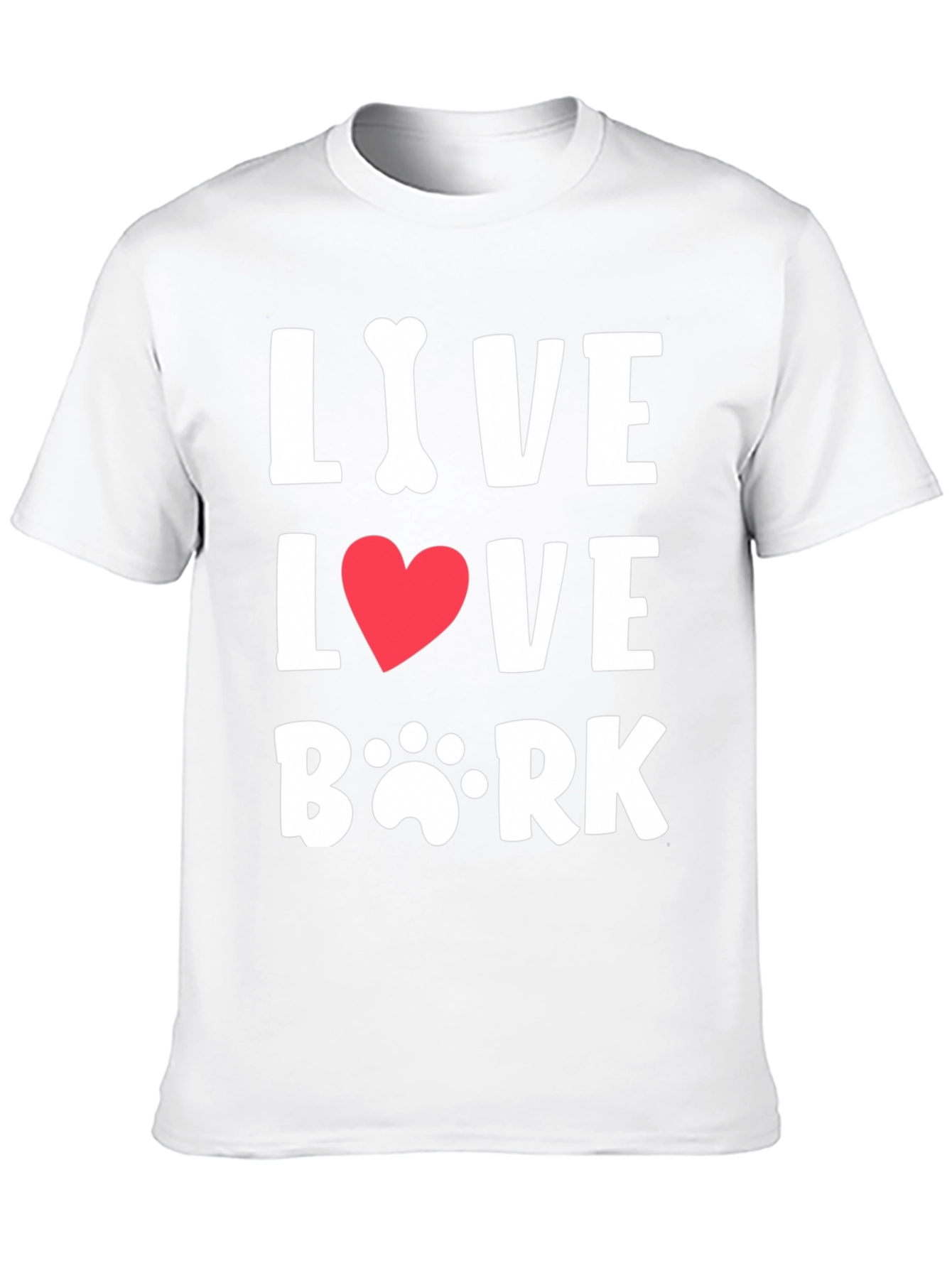 Live Love Bark T-Shirt - Dog Lover Tee
