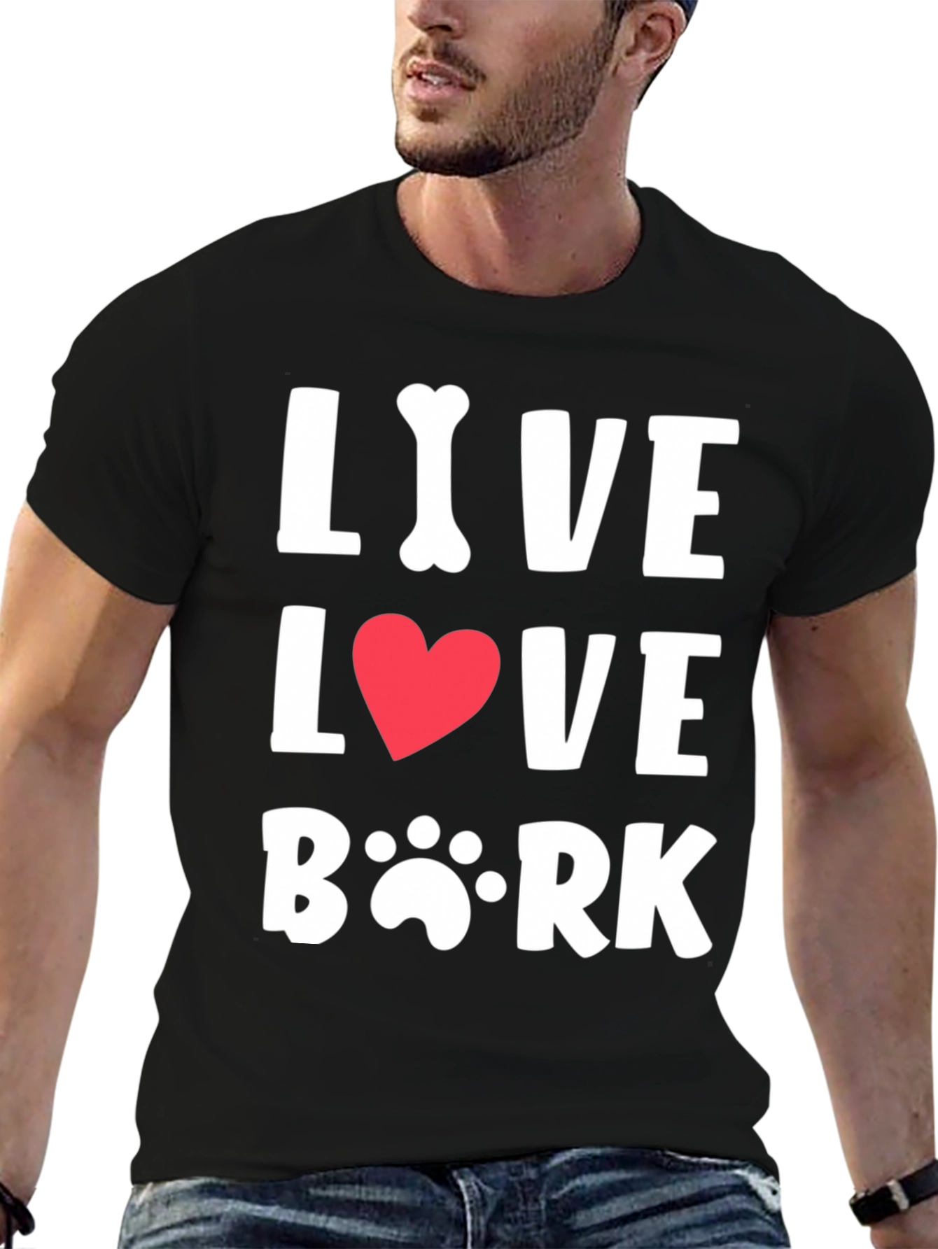 Live Love Bark T-Shirt - Dog Lover Tee