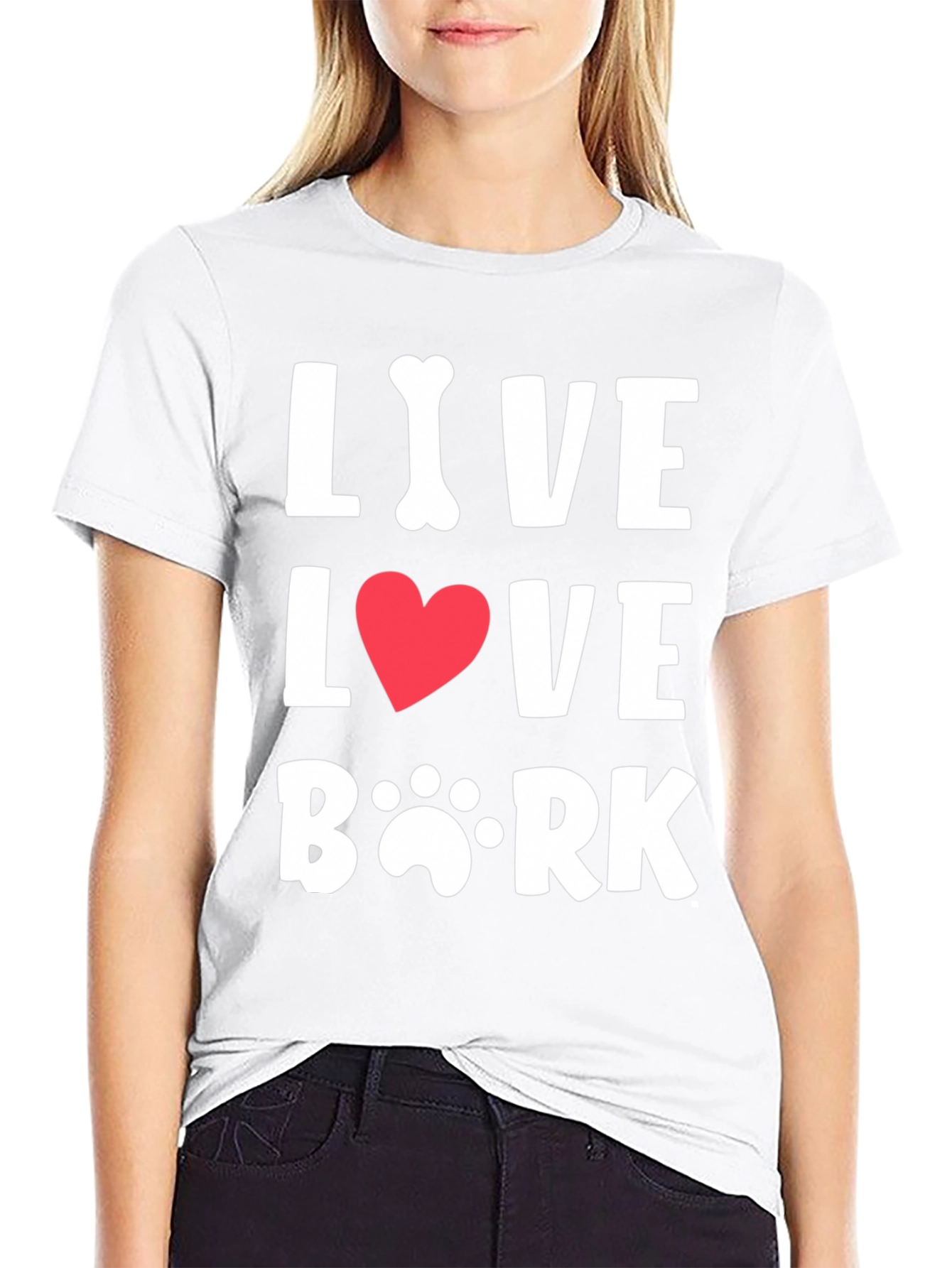 Live Love Bark T-Shirt - Dog Lover Tee