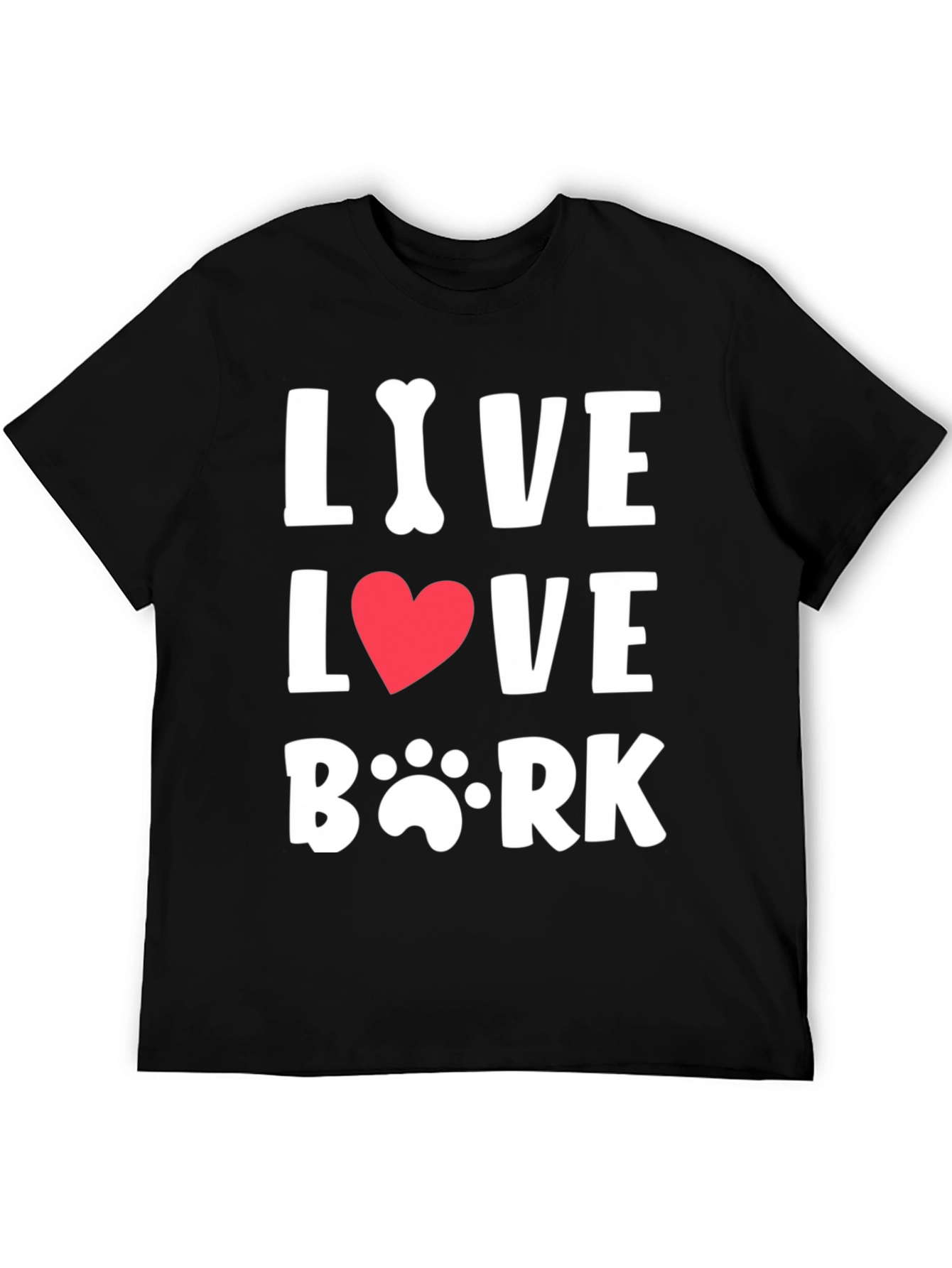 Live Love Bark T-Shirt - Dog Lover Tee