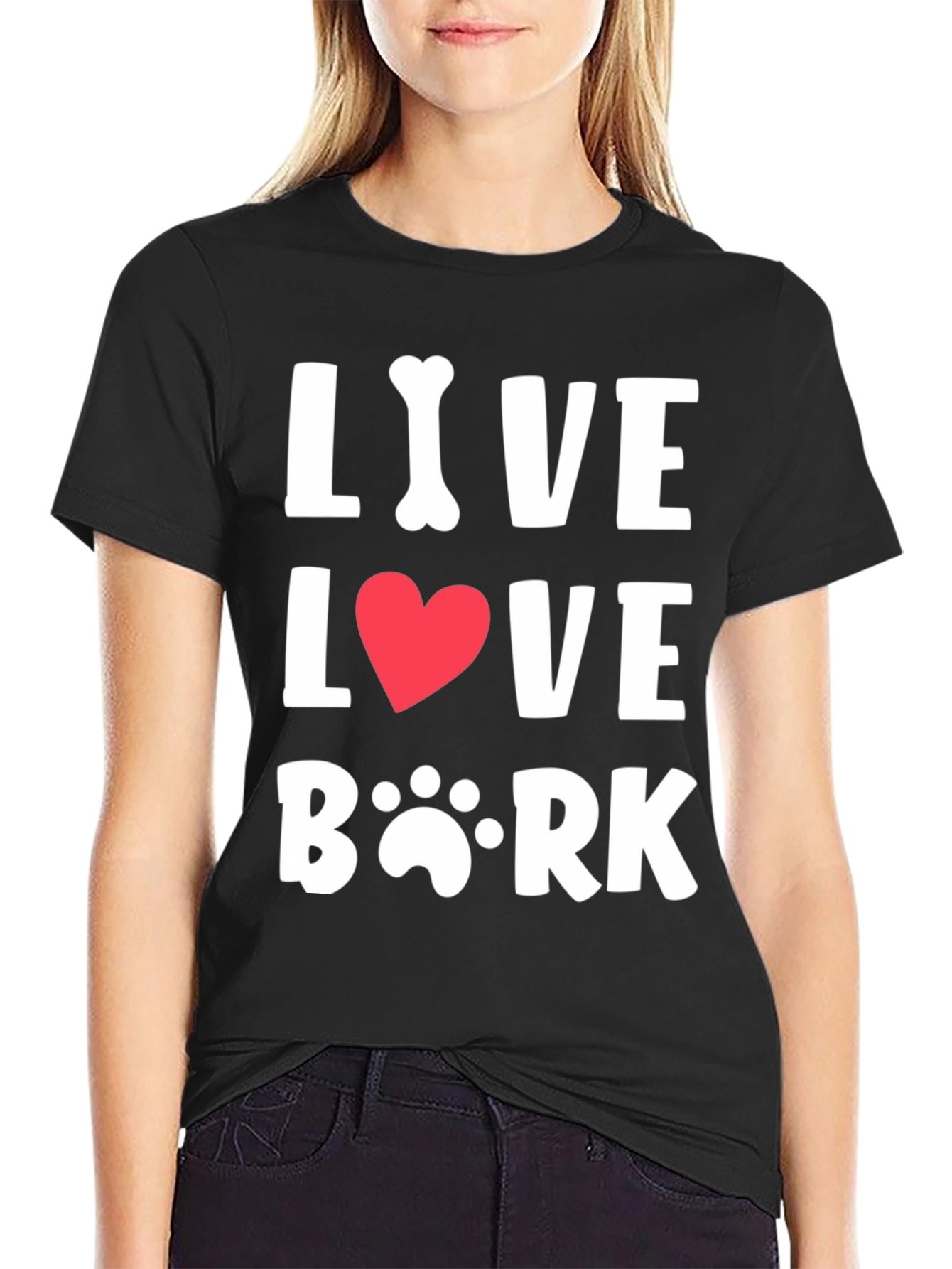 Live Love Bark T-Shirt - Dog Lover Tee