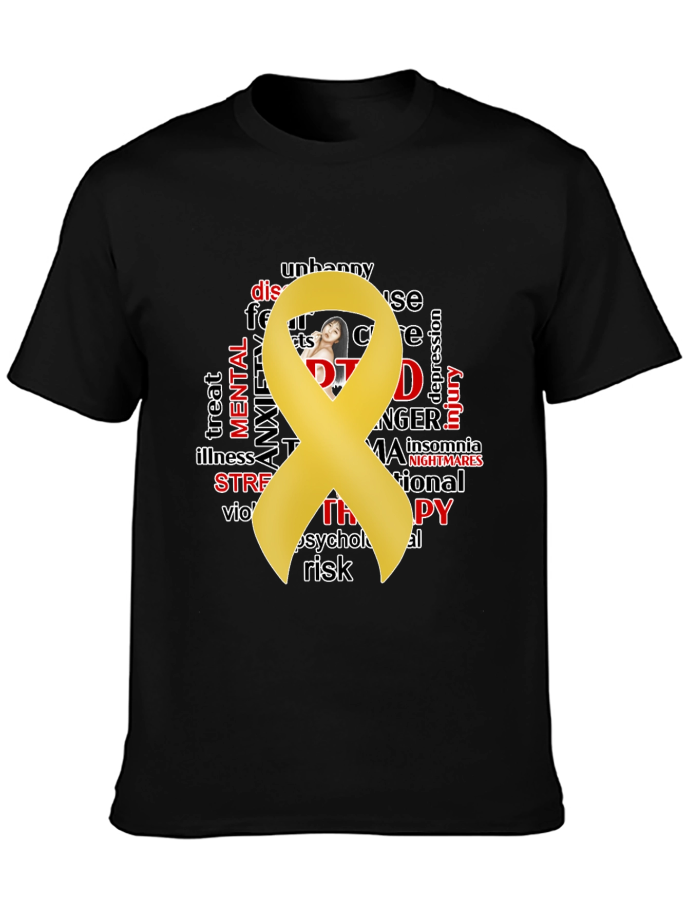 Mental Health Awareness T-Shirt - Black