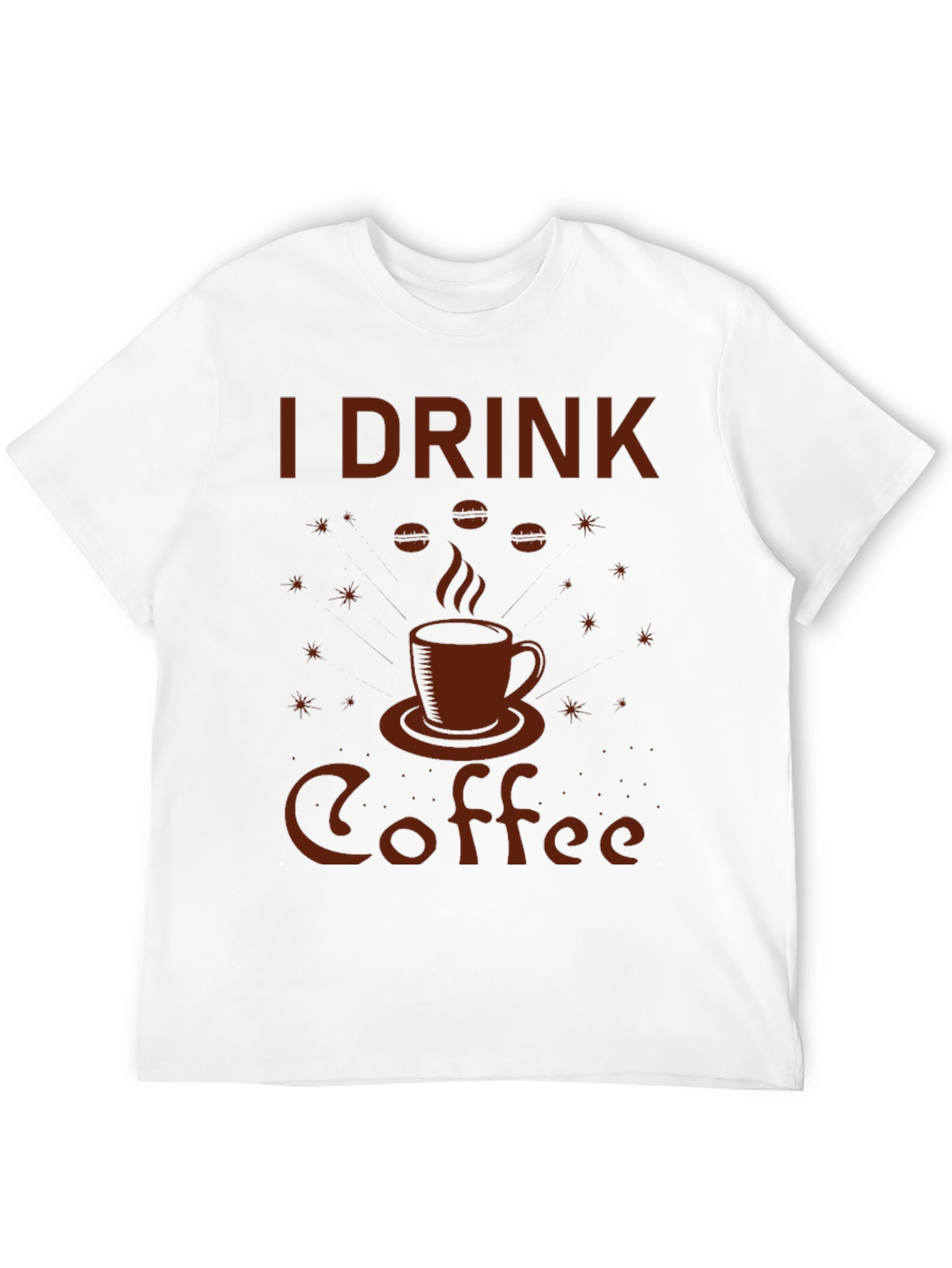 I Drink Coffee Graphic Tee - Black Cotton