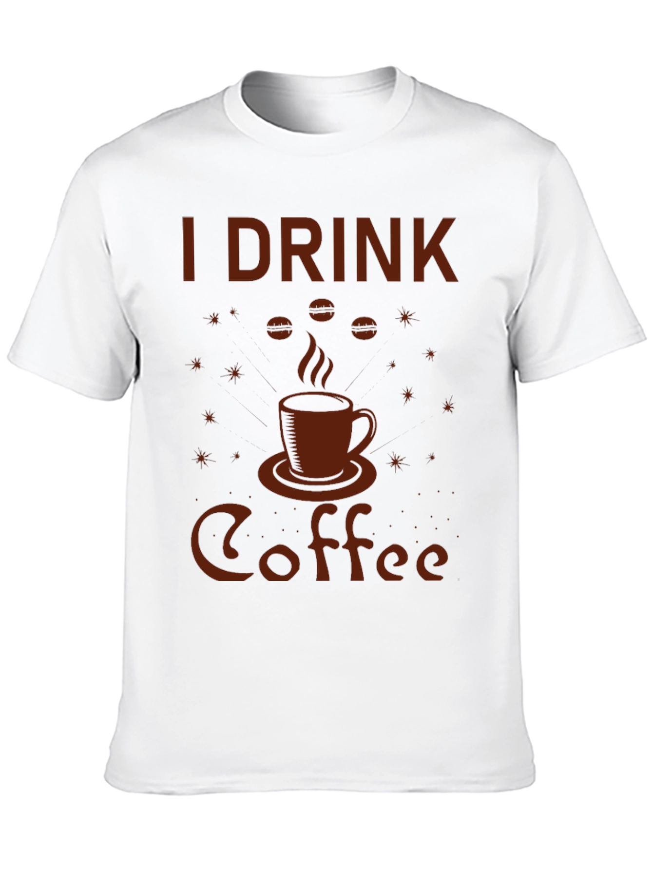 I Drink Coffee Graphic Tee - Black Cotton