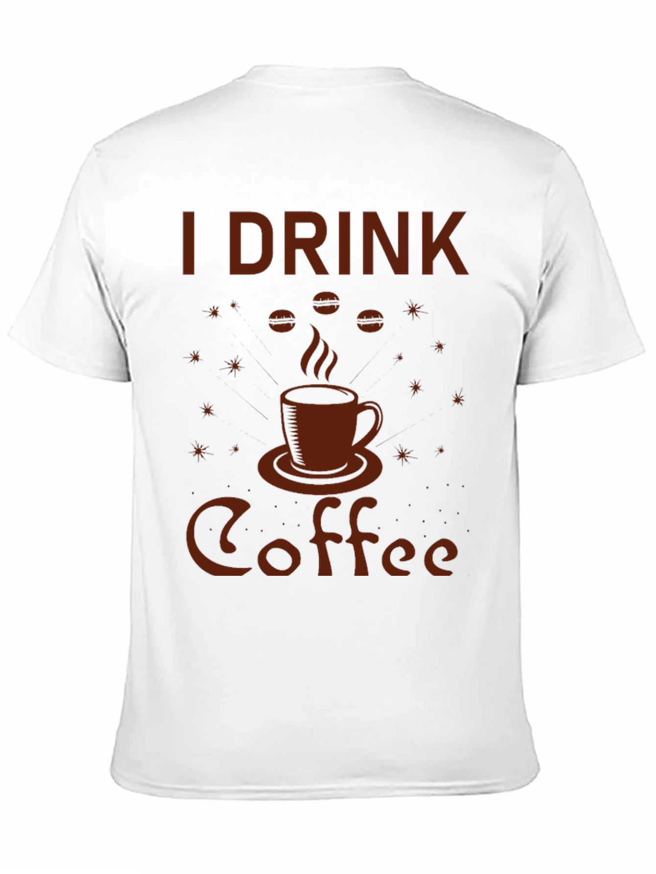 I Drink Coffee Graphic Tee - Black Cotton