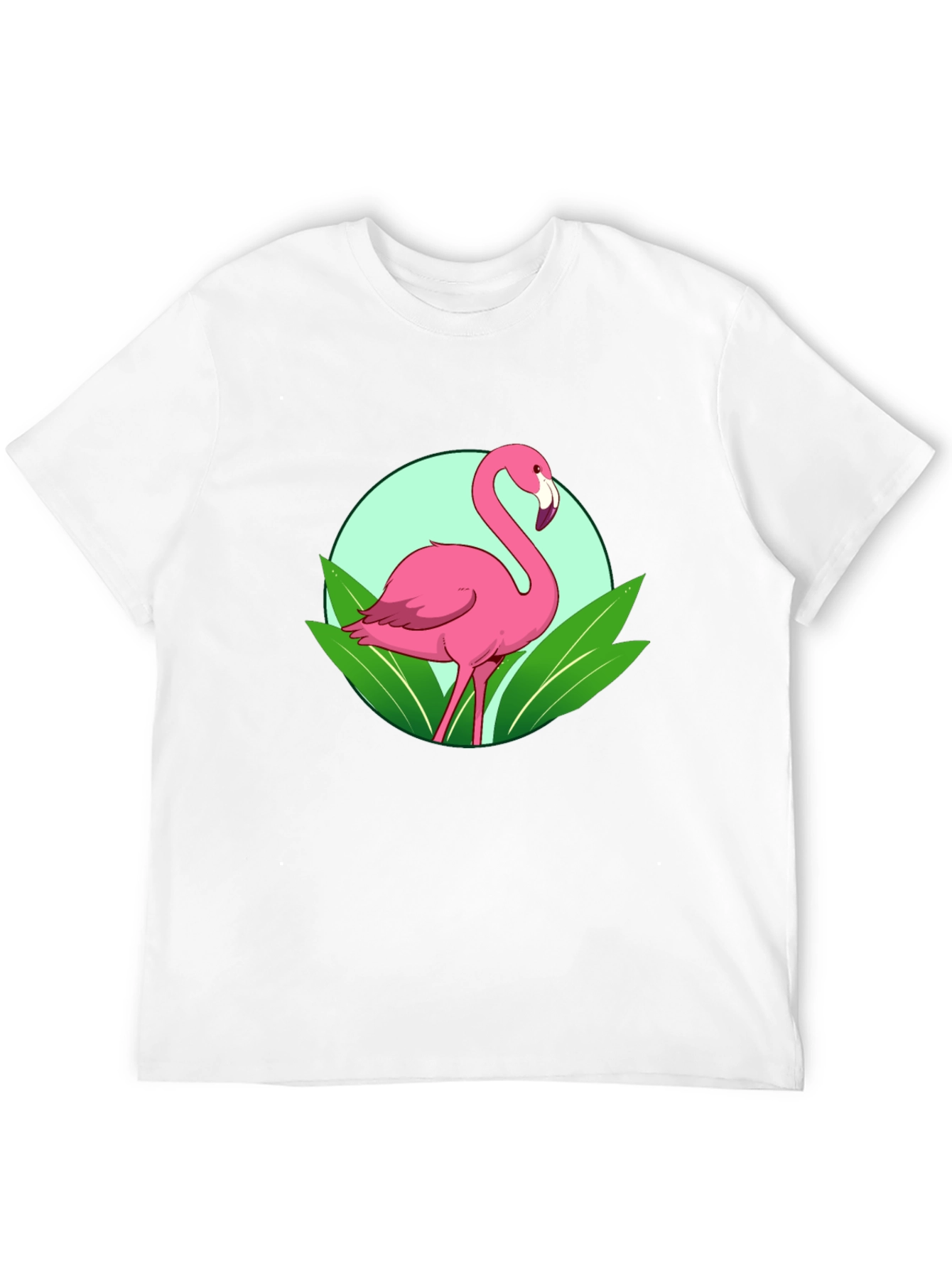 Flamingo Graphic Tee - Tropical Bird Design