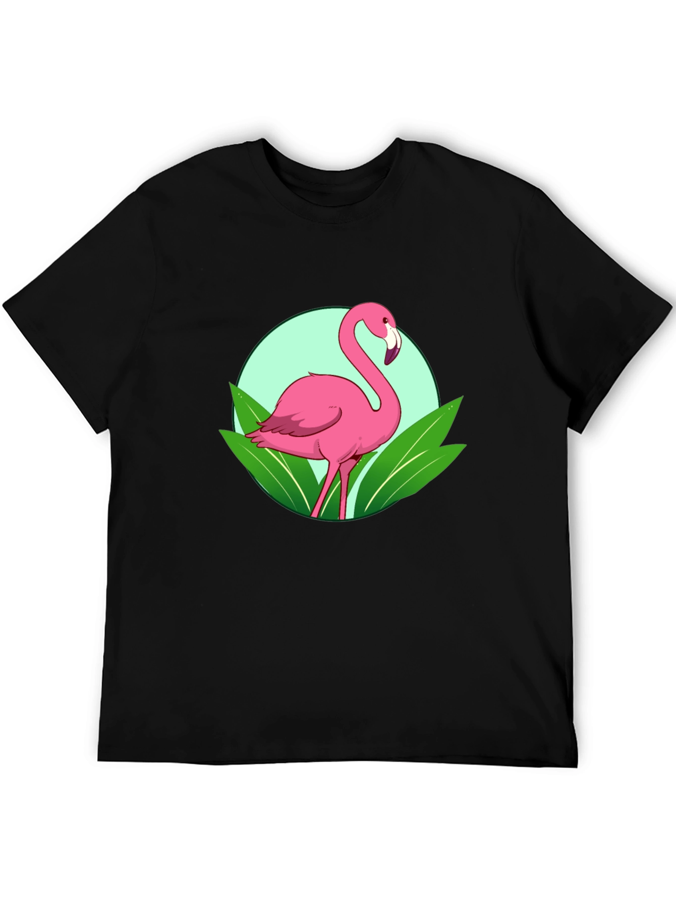 Flamingo Graphic Tee - Tropical Bird Design