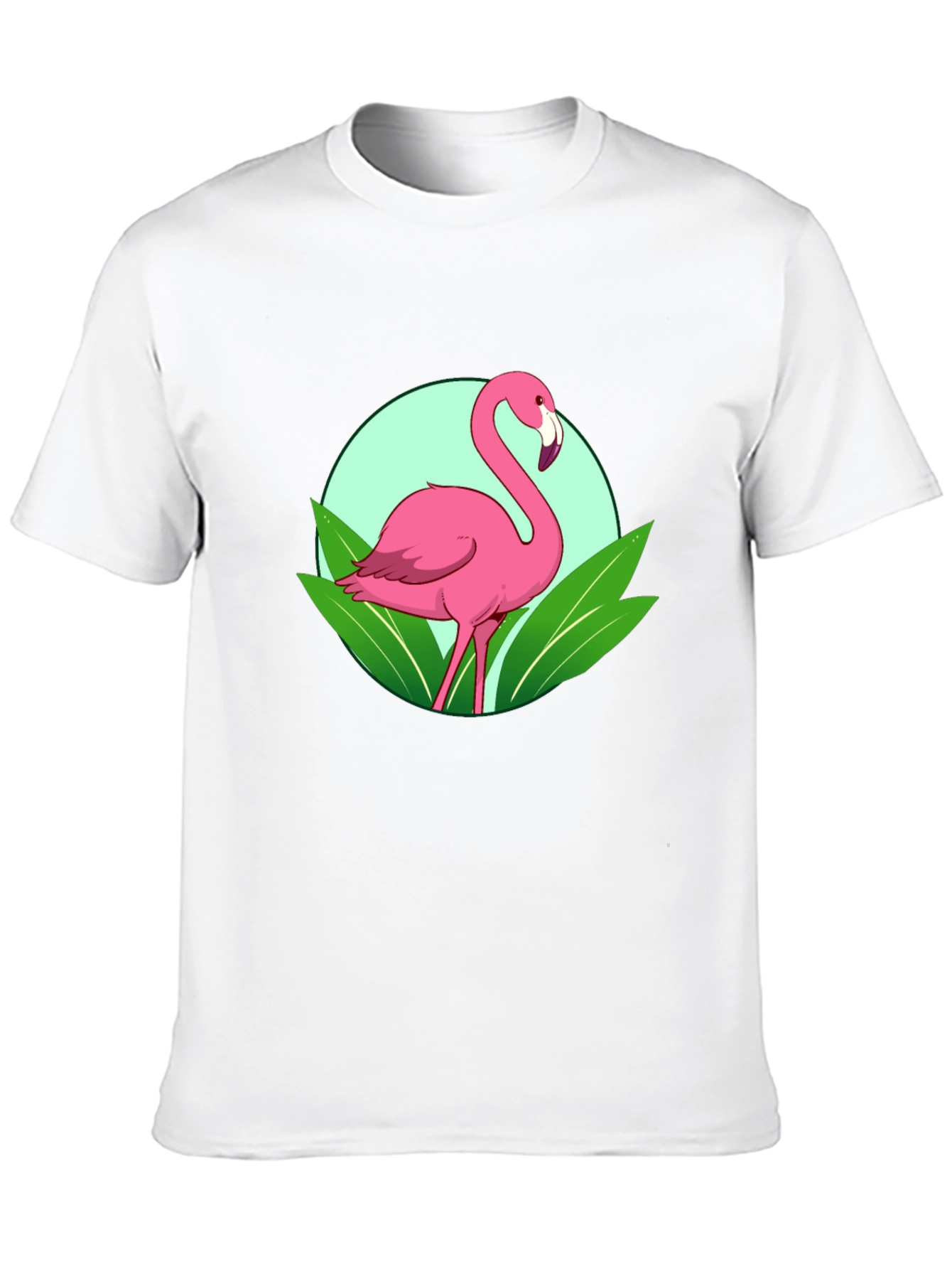 Flamingo Graphic Tee - Tropical Bird Design
