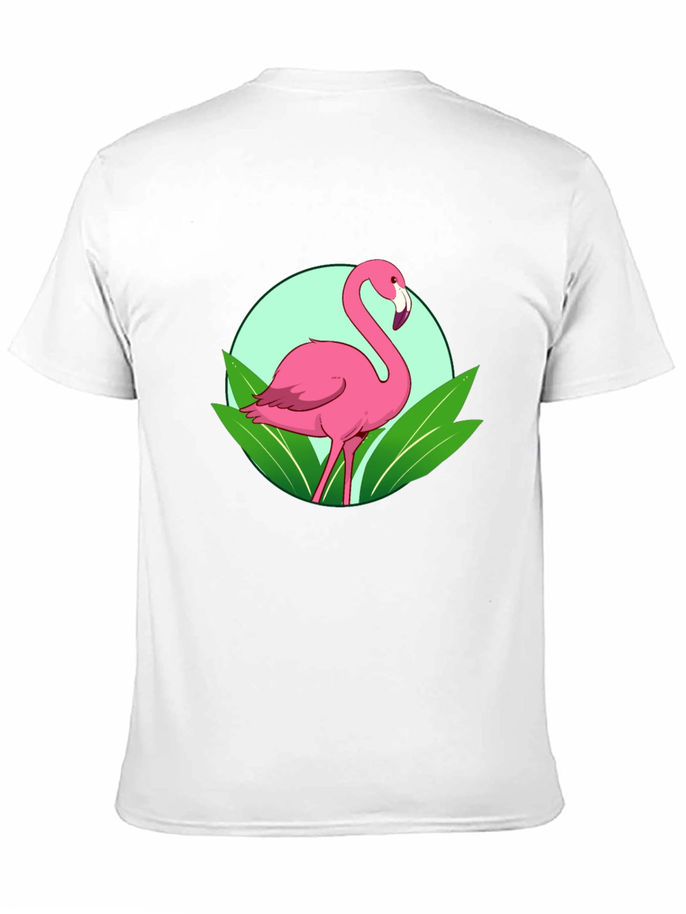 Flamingo Graphic Tee - Tropical Bird Design