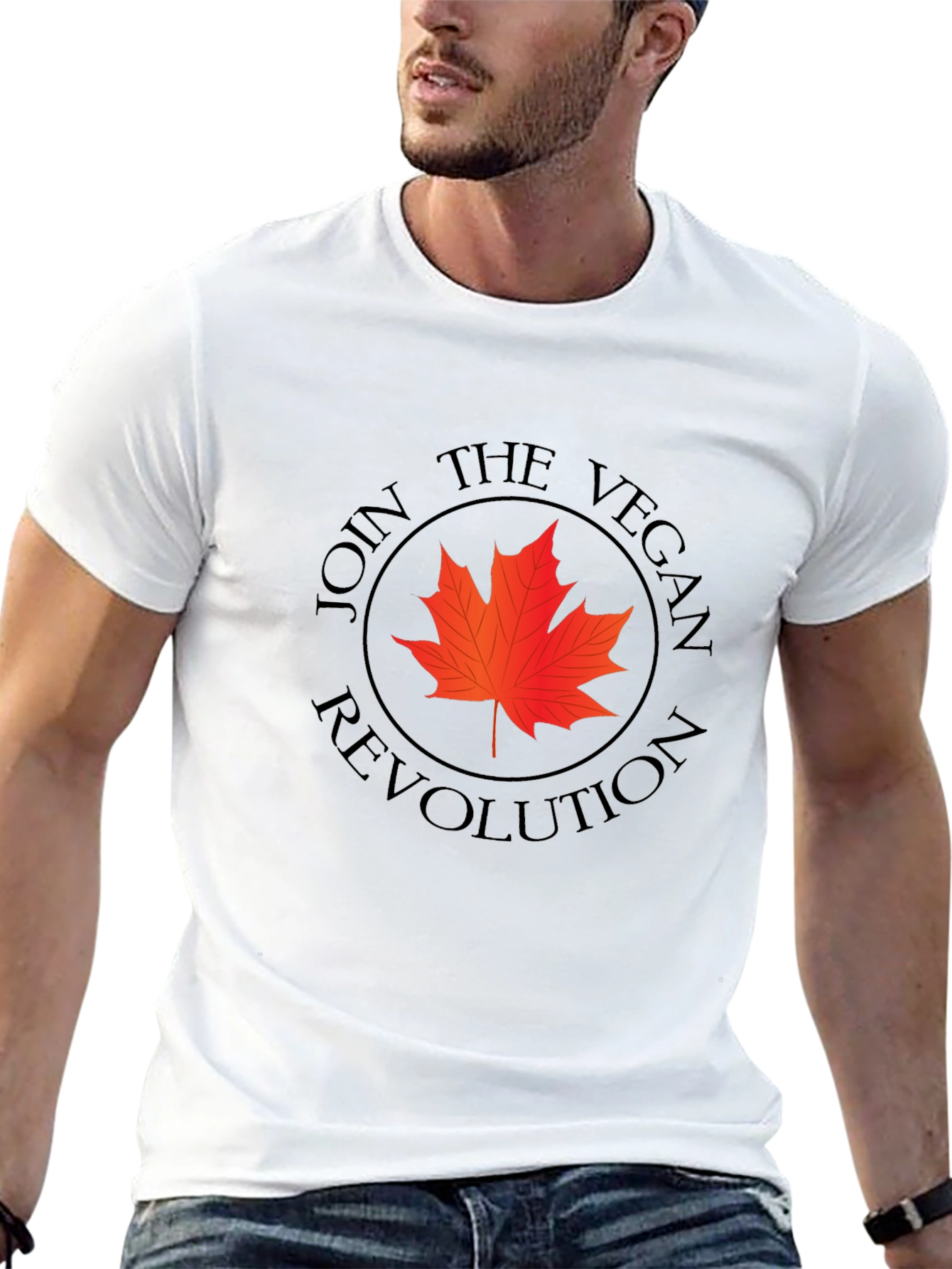 Vegan Revolution Maple Leaf Graphic Tee