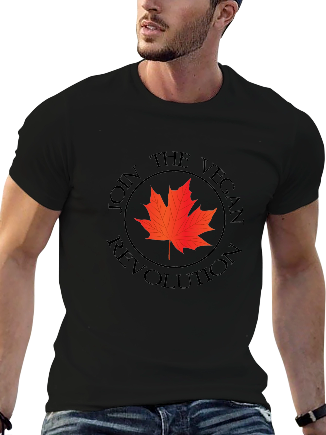 Vegan Revolution Maple Leaf Graphic Tee