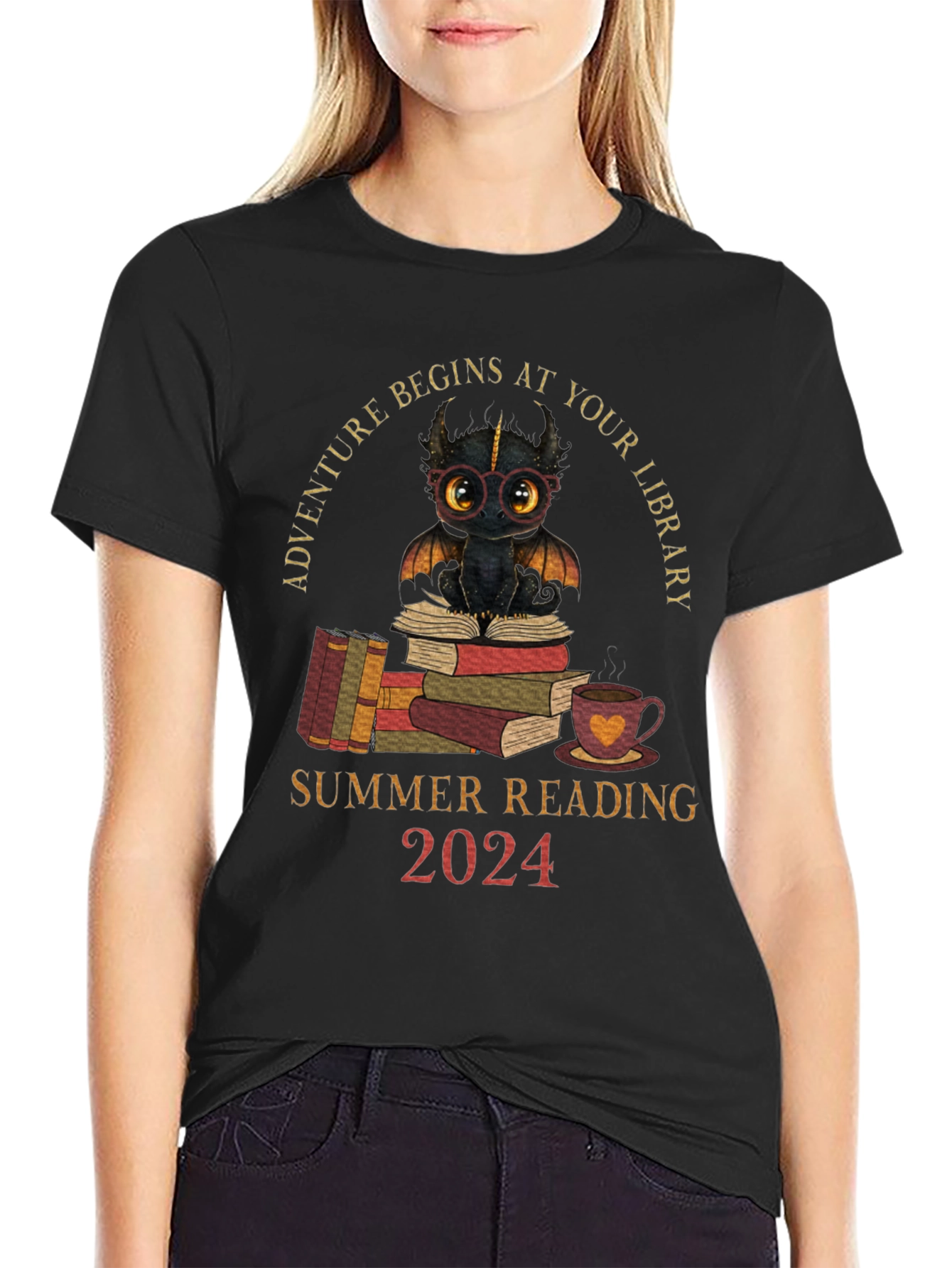 Adventure Begins At Your Library 2024 T-Shirt