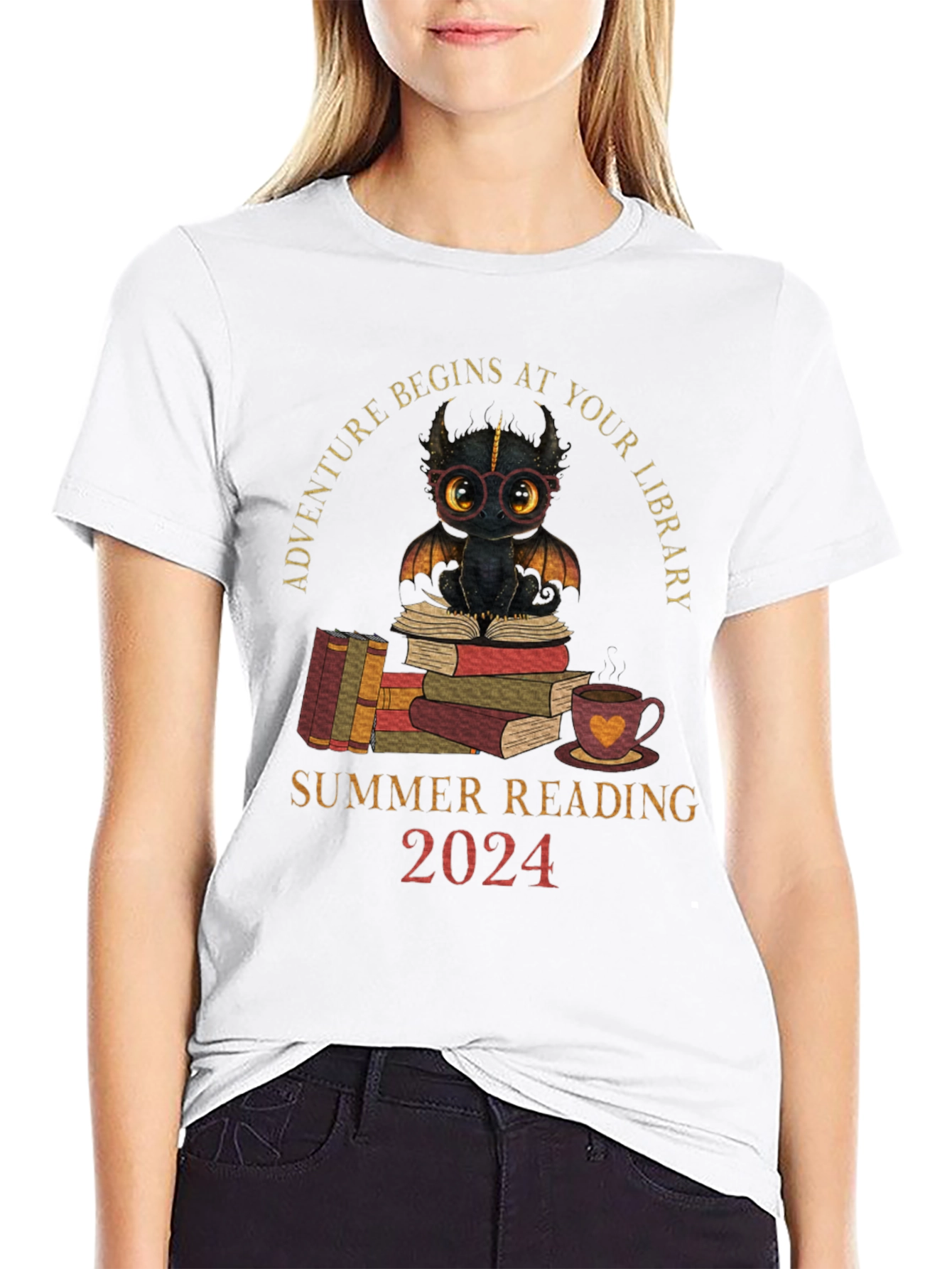 Adventure Begins At Your Library 2024 T-Shirt