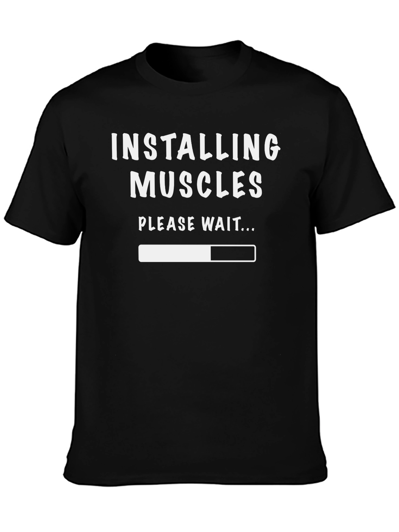 Installing Muscles Funny Graphic T-Shirt