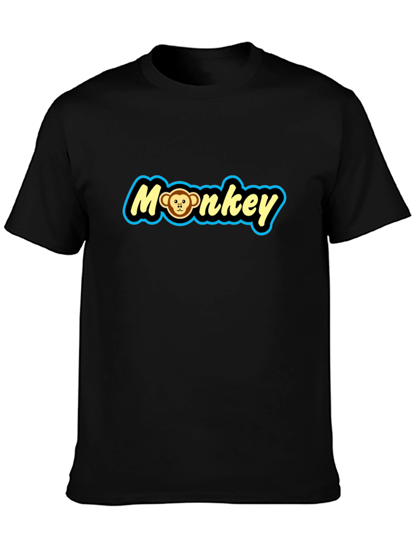 Monkey Graphic Tee - Novelty Print Crew Neck T-Shirt
