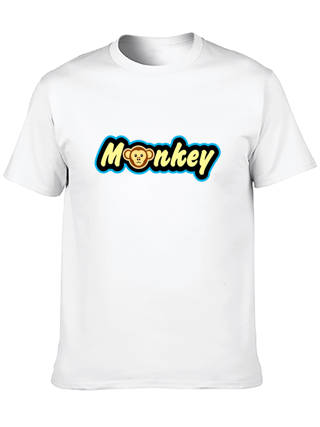 Monkey Graphic Tee - Novelty Print Crew Neck T-Shirt