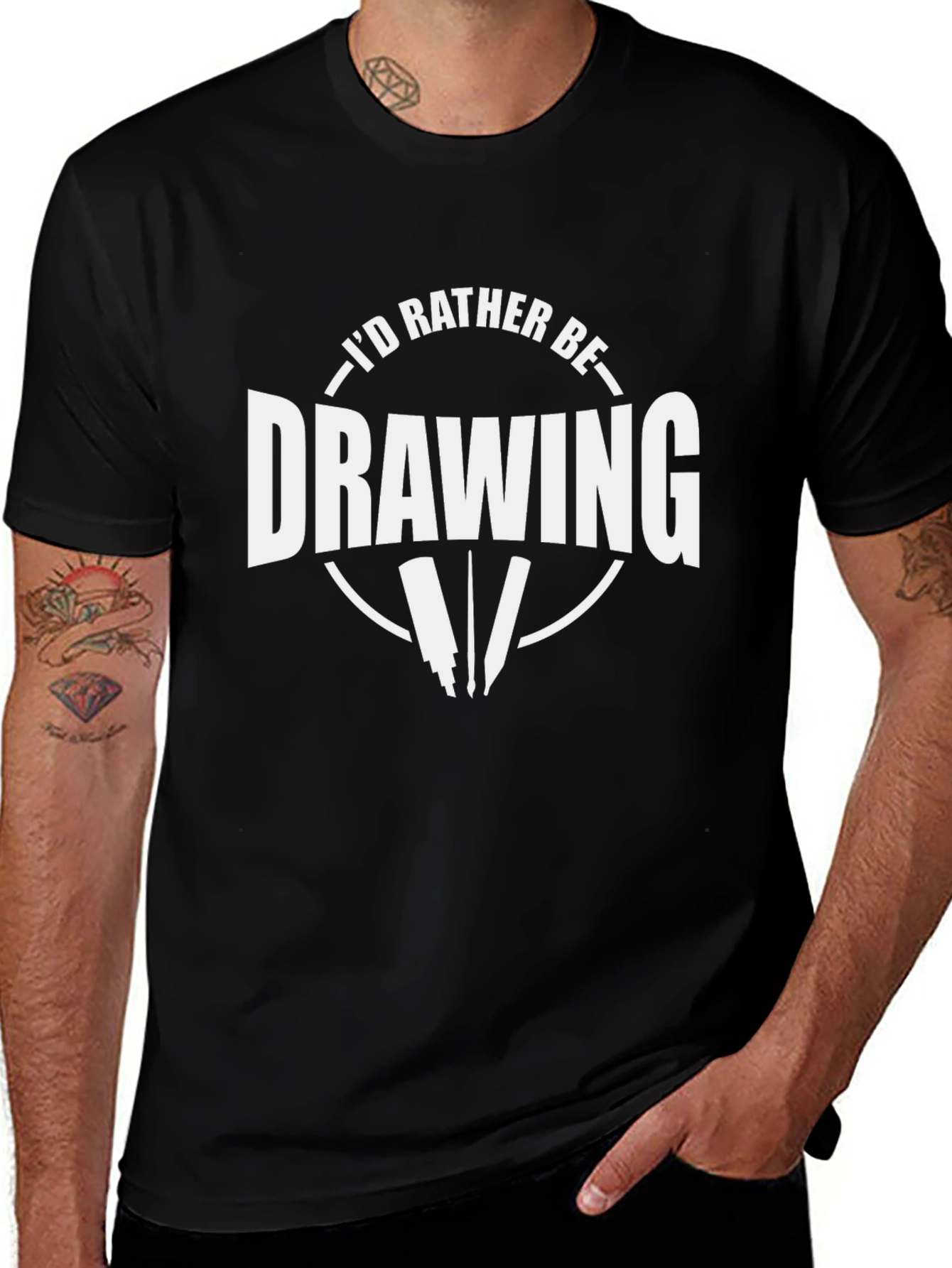 Id Rather Be Drawing T-Shirt | Artist Tee