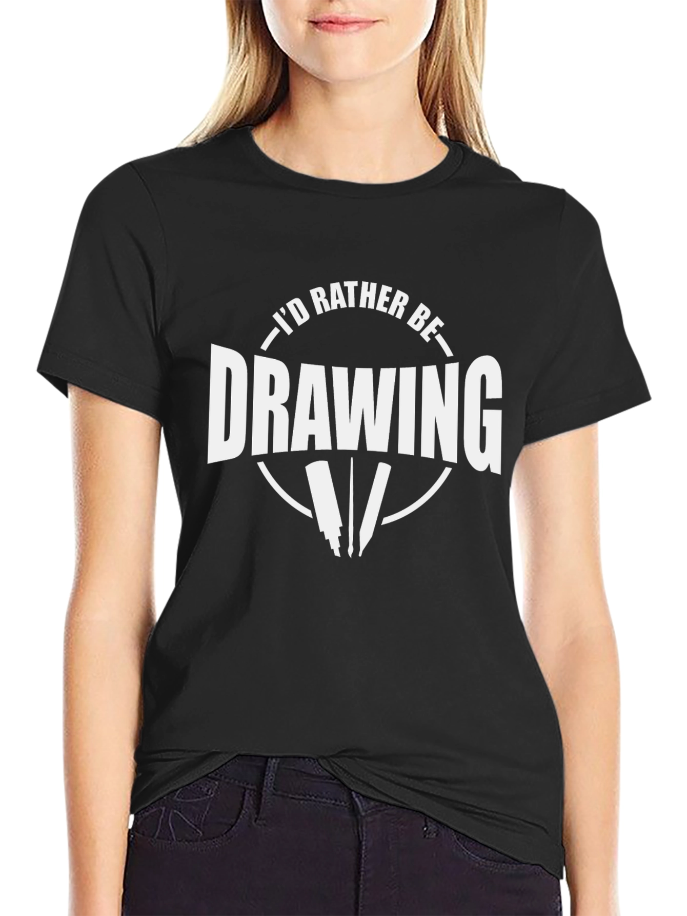 Id Rather Be Drawing T-Shirt | Artist Tee