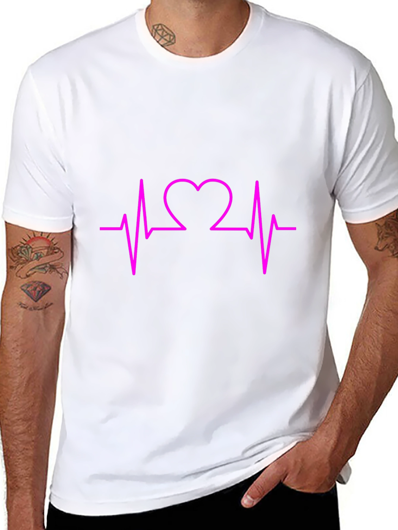 Heartbeat Graphic Tee - Stylish Unisex T-Shirt