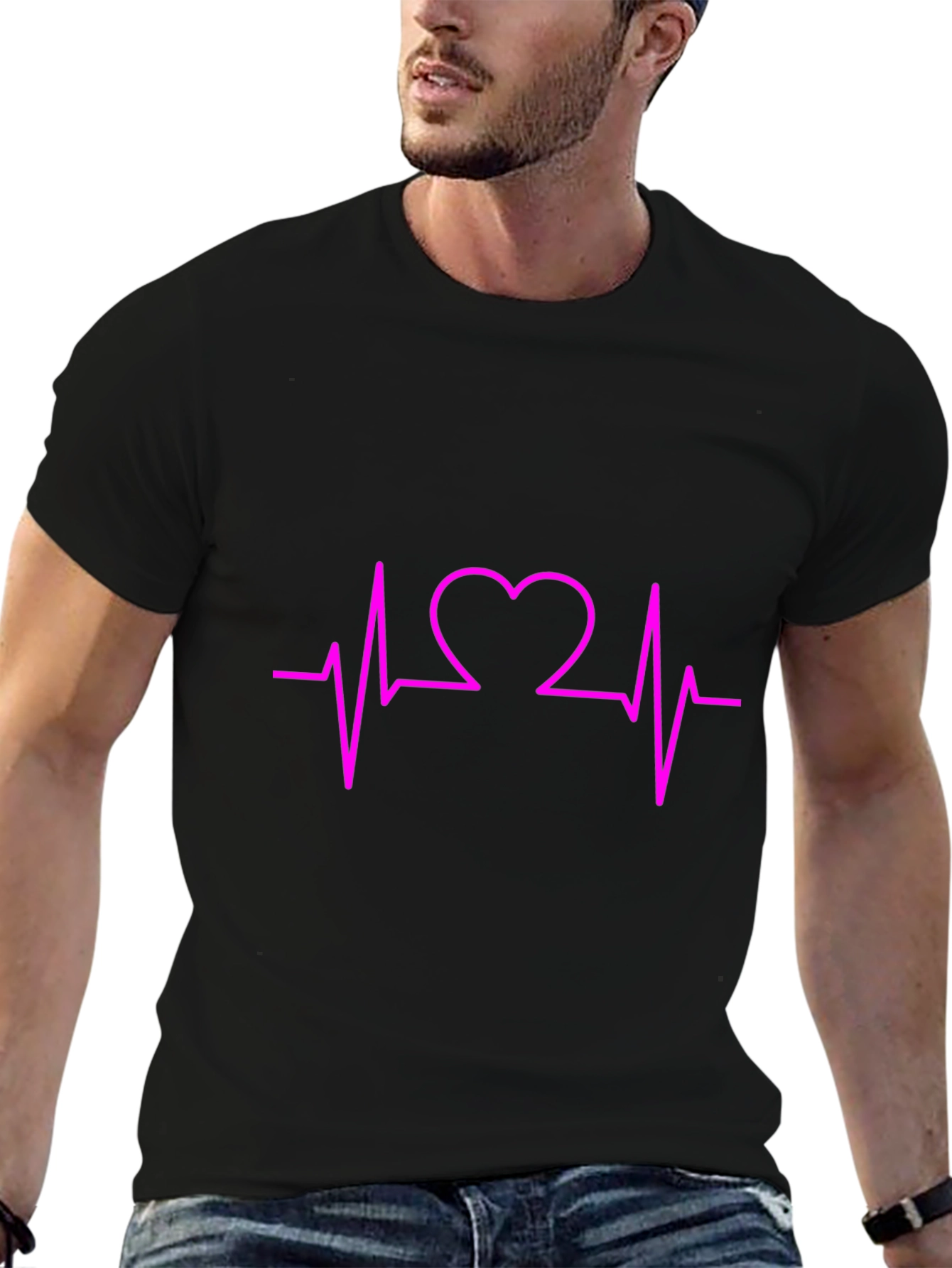 Heartbeat Graphic Tee - Stylish Unisex T-Shirt