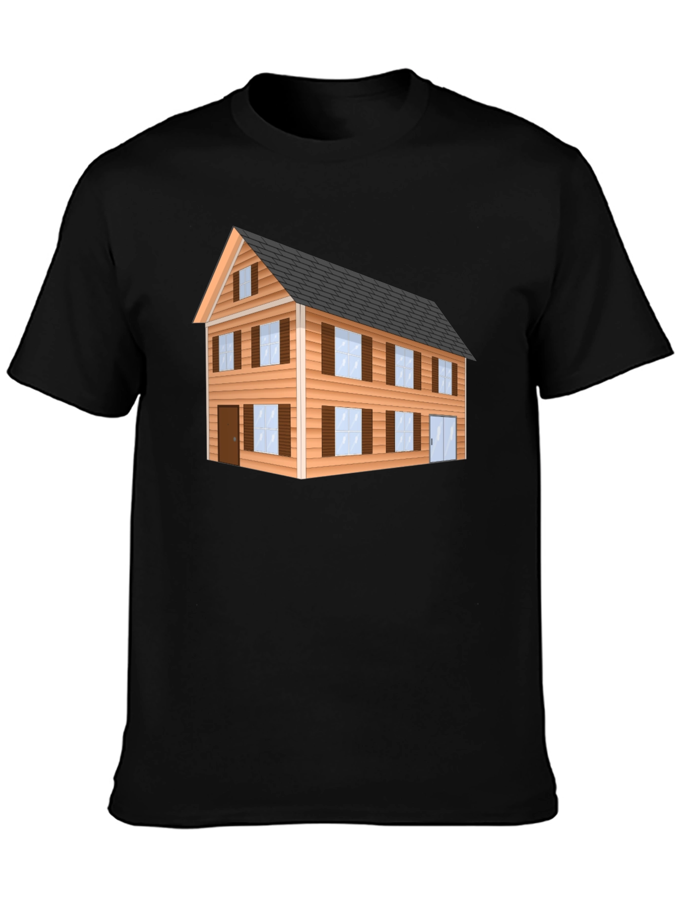 House Graphic Black T-Shirt