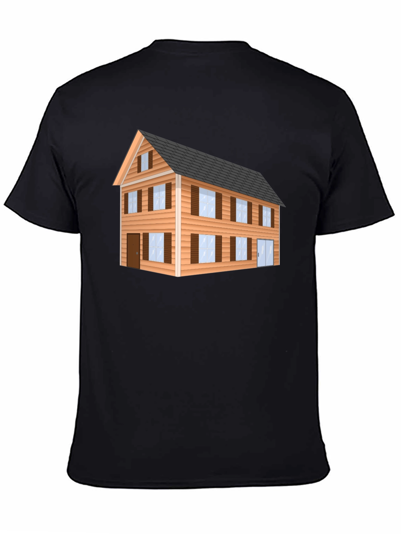 House Graphic Black T-Shirt