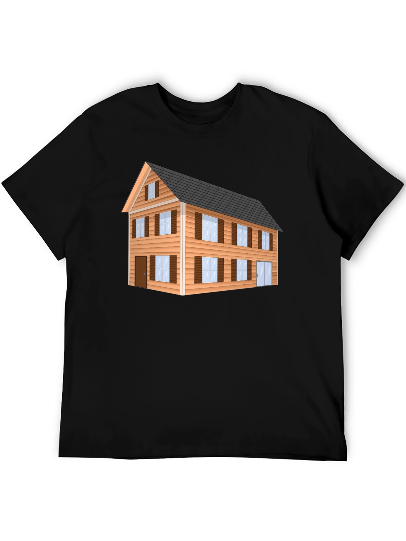 House Graphic Black T-Shirt