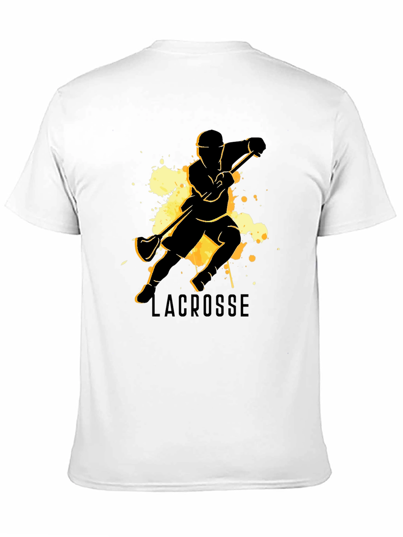 Lacrosse Player Graphic Tee - Black