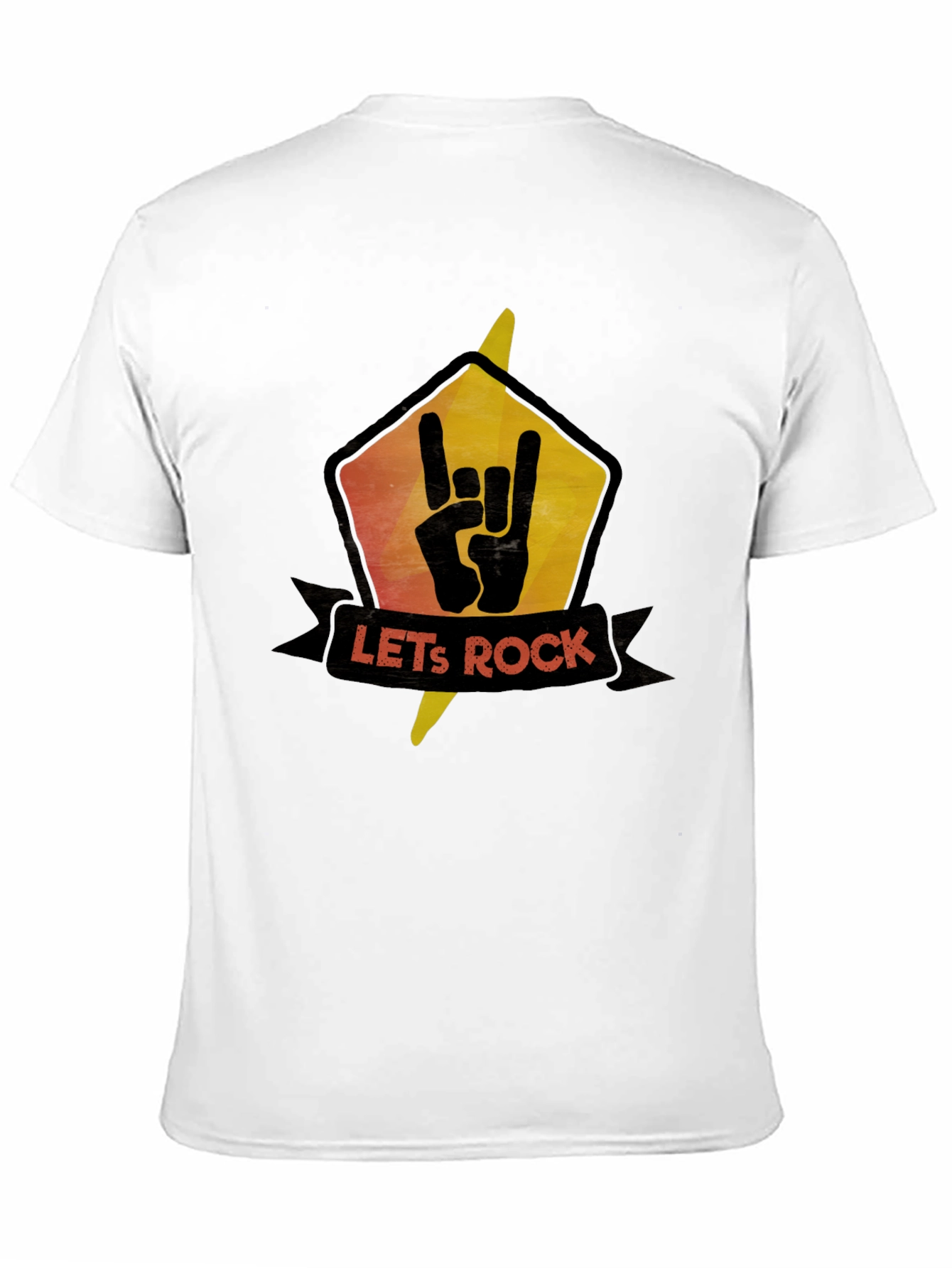 Lets Rock Graphic Tee - Black