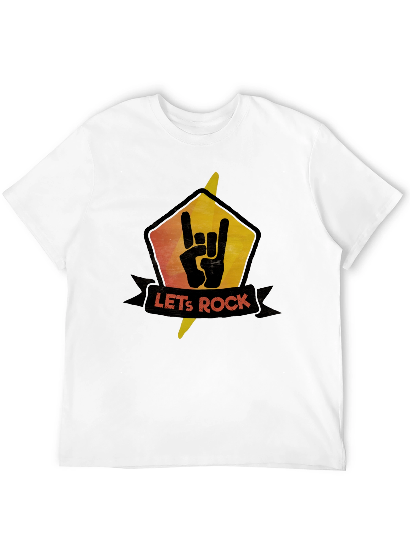 Lets Rock Graphic Tee - Black