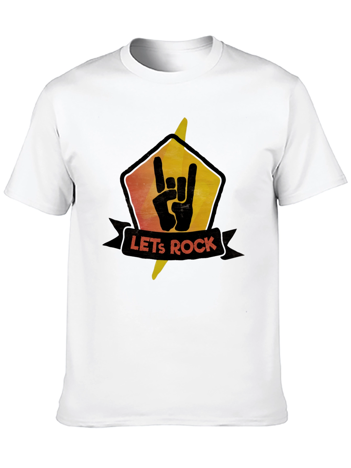 Lets Rock Graphic Tee - Black