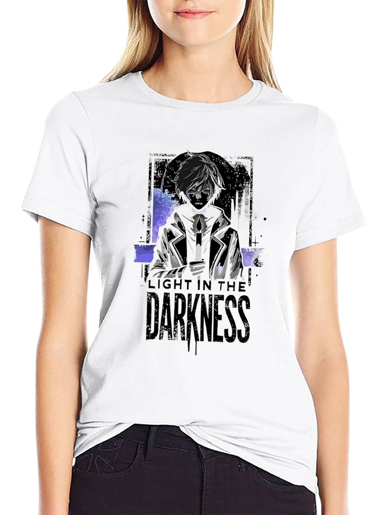 Light in the Darkness Graphic Tee - Black