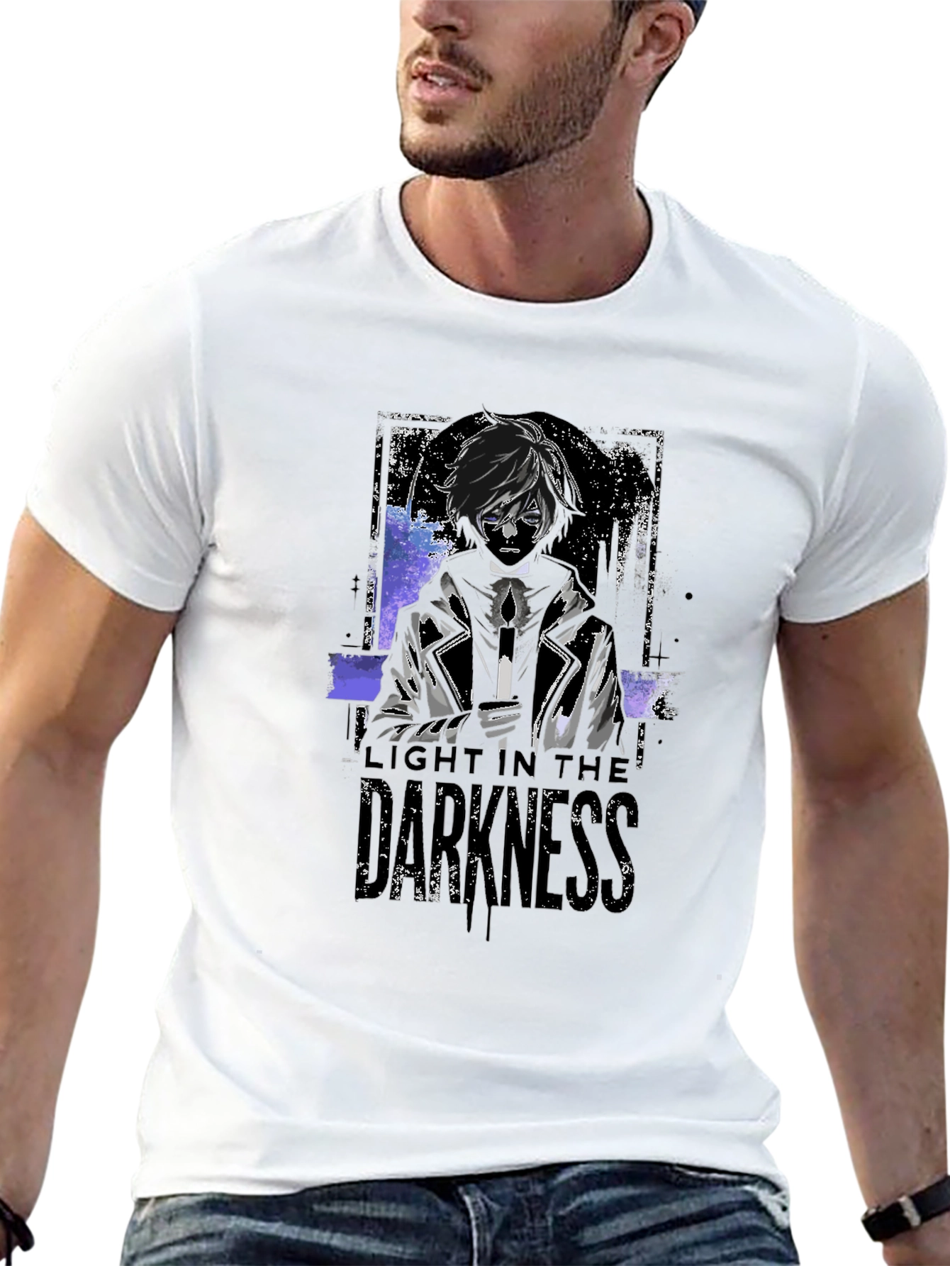 Light in the Darkness Graphic Tee - Black