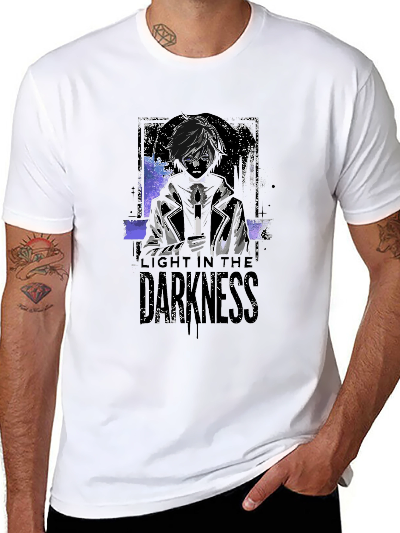 Light in the Darkness Graphic Tee - Black