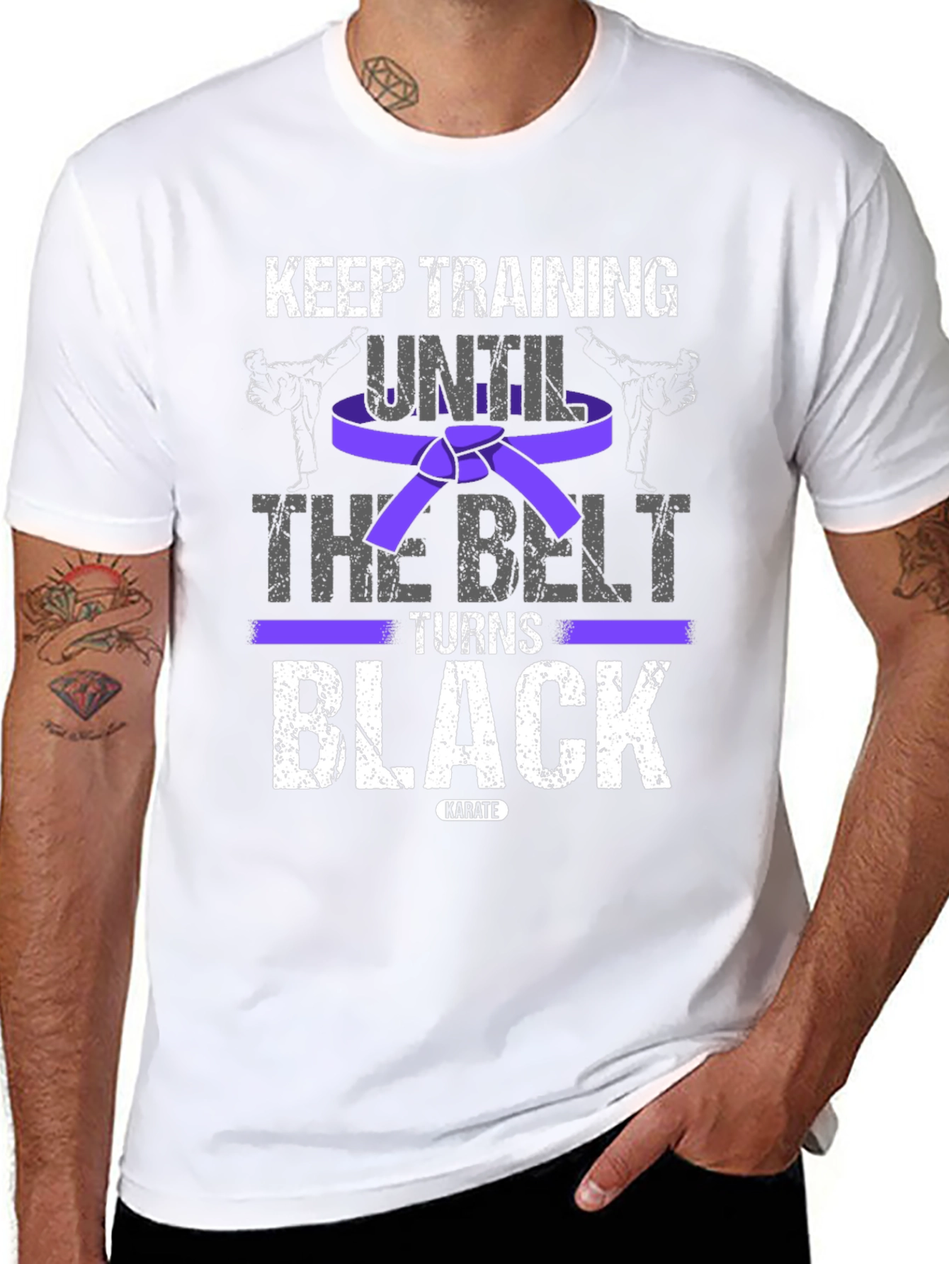 Keep Training Karate T-Shirt: Until The Belt Turns Black