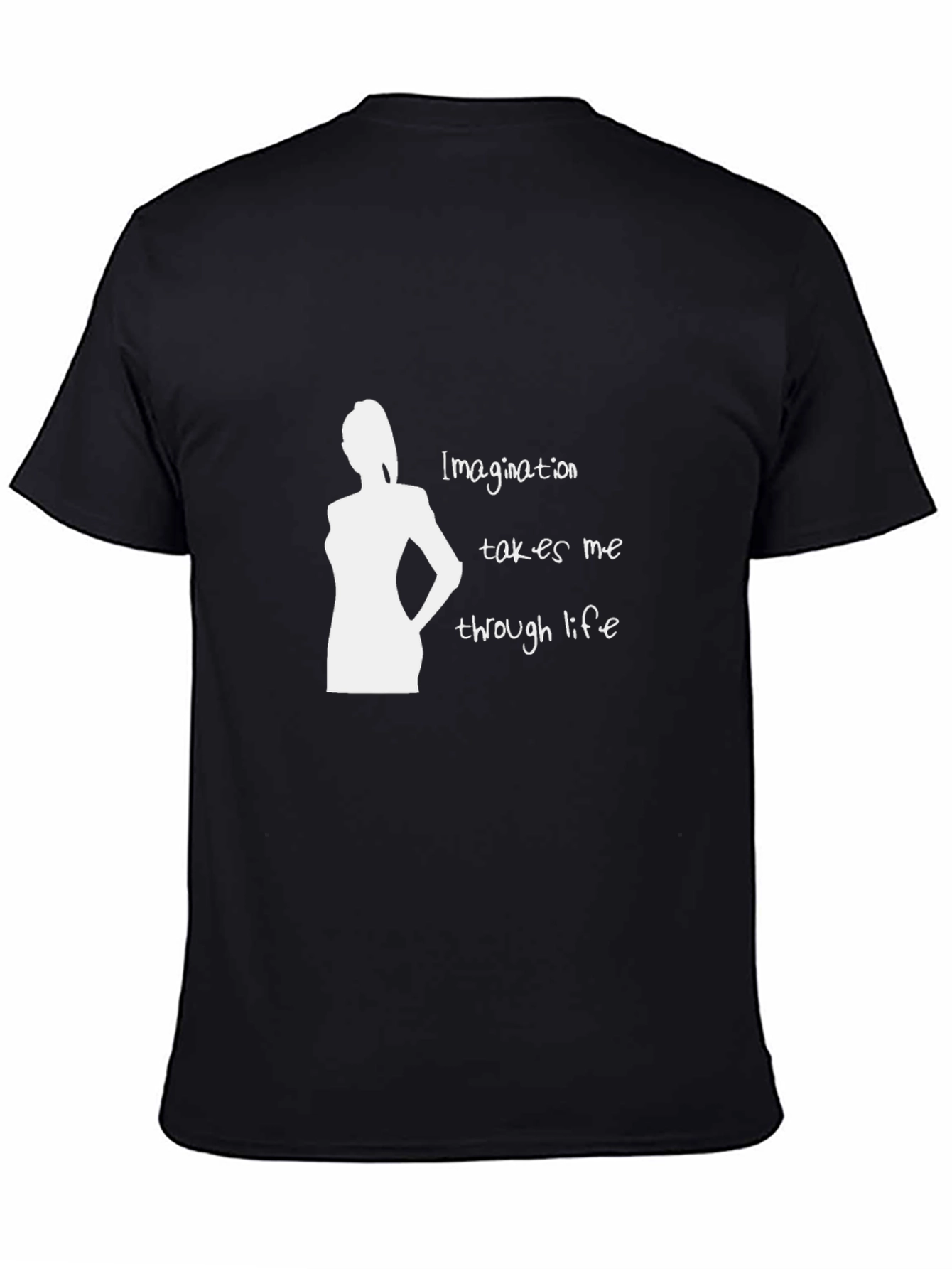 Imagination Silhouette Graphic Tee - Black