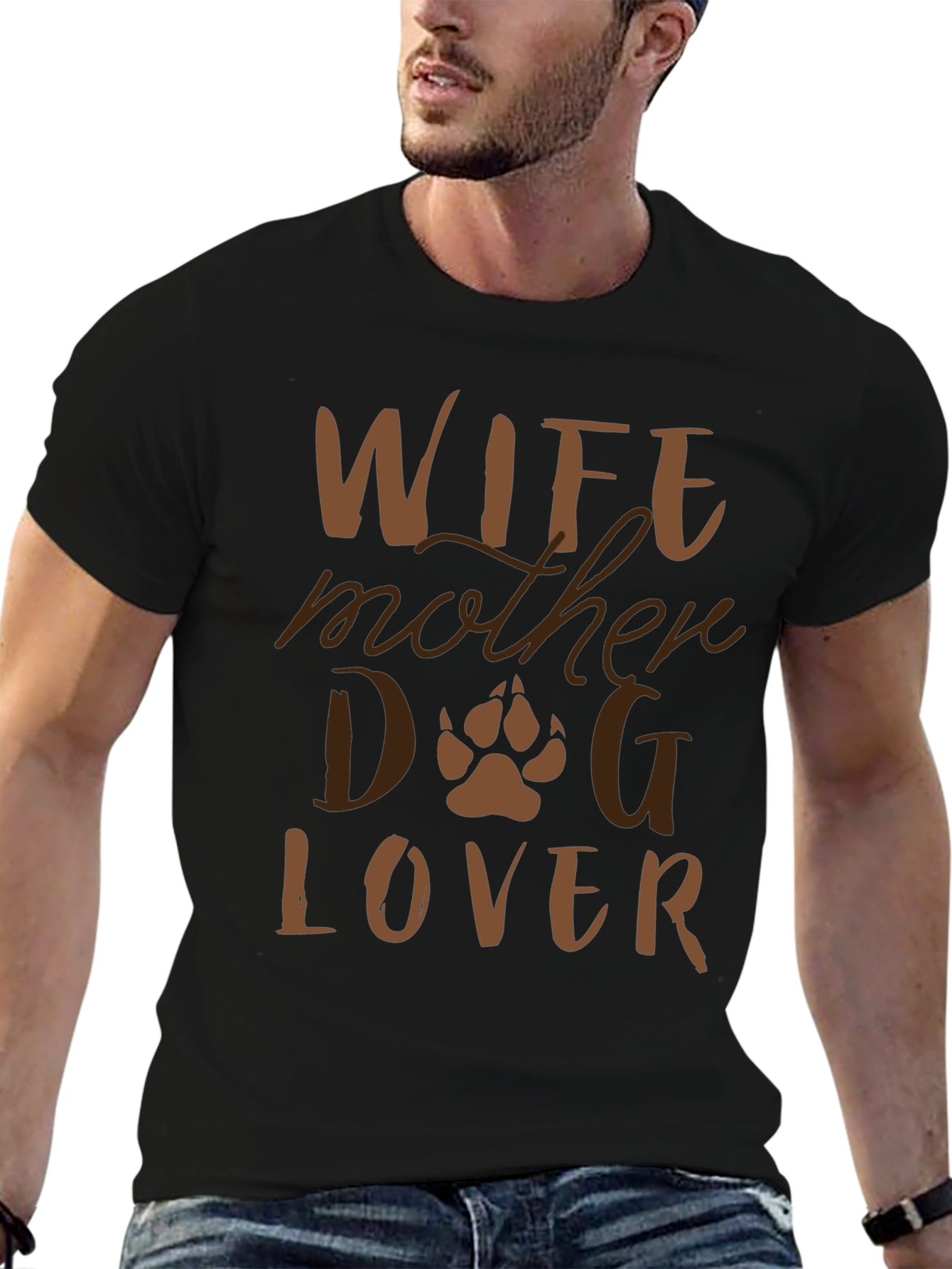 Wife Mother Dog Lover Graphic T-Shirt