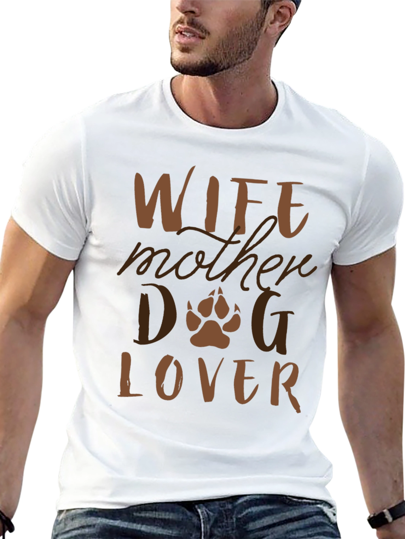 Wife Mother Dog Lover Graphic T-Shirt